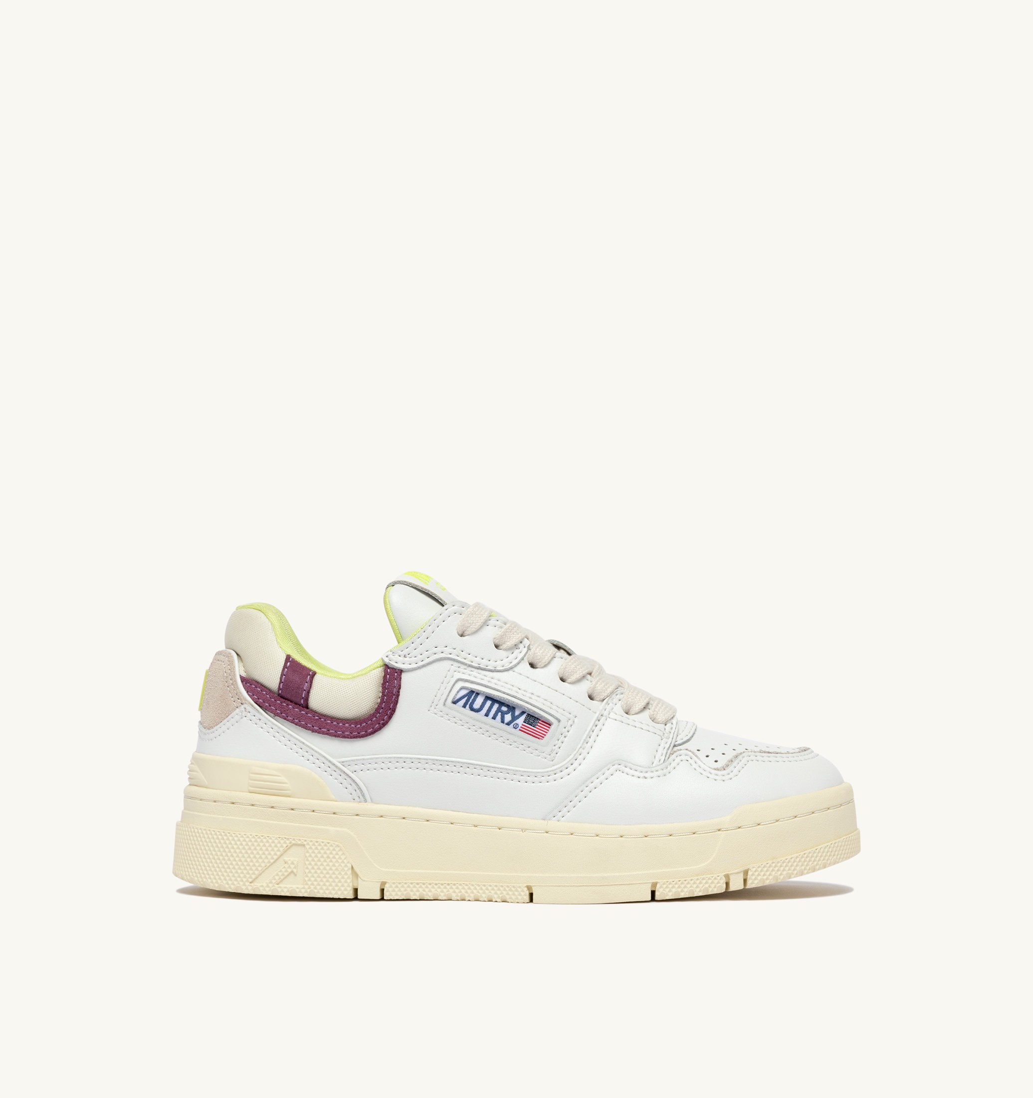BASKETS CLC LOW EN CUIR BLANC ET FIRENZE