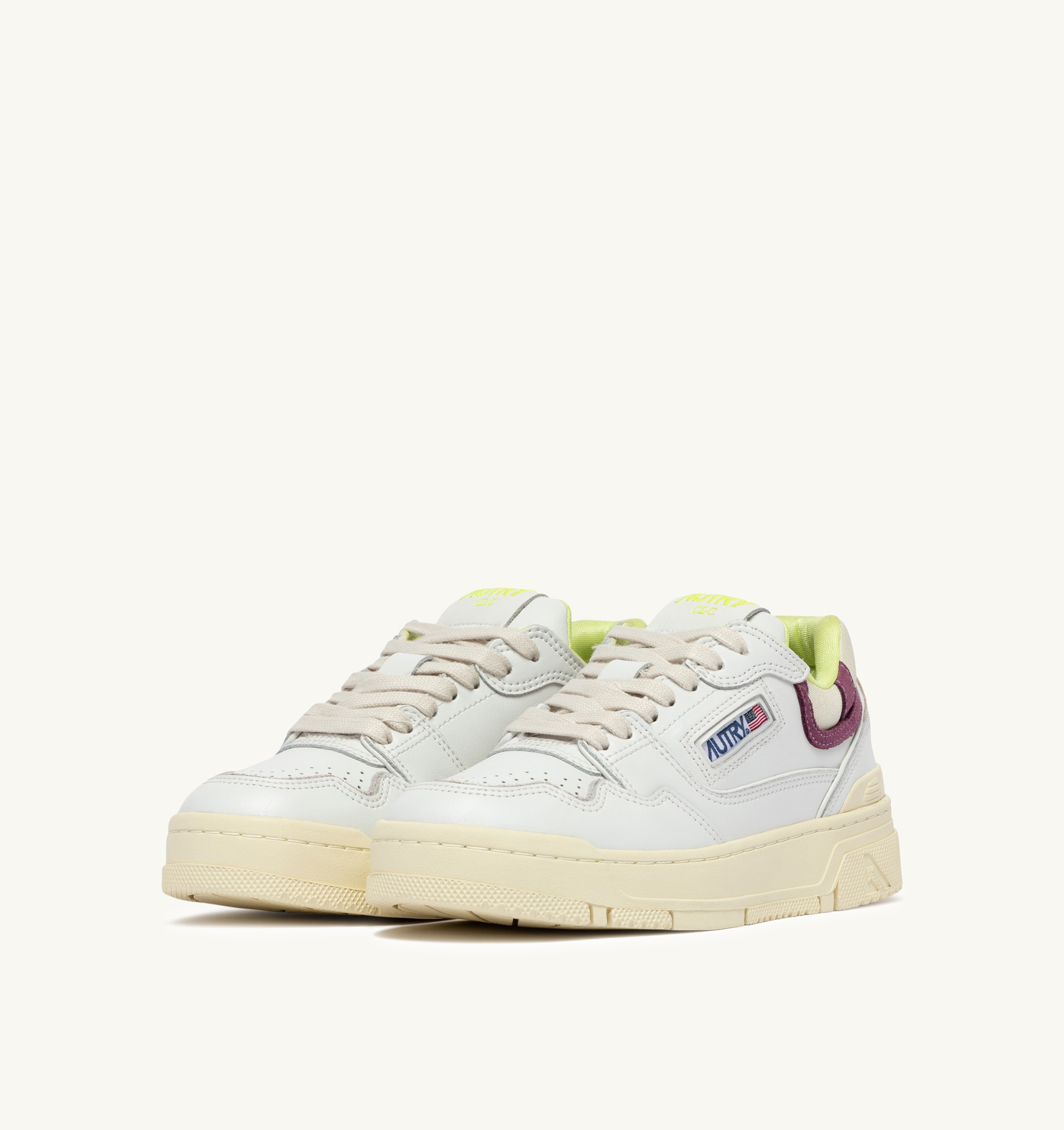 BASKETS CLC LOW EN CUIR BLANC ET FIRENZE
