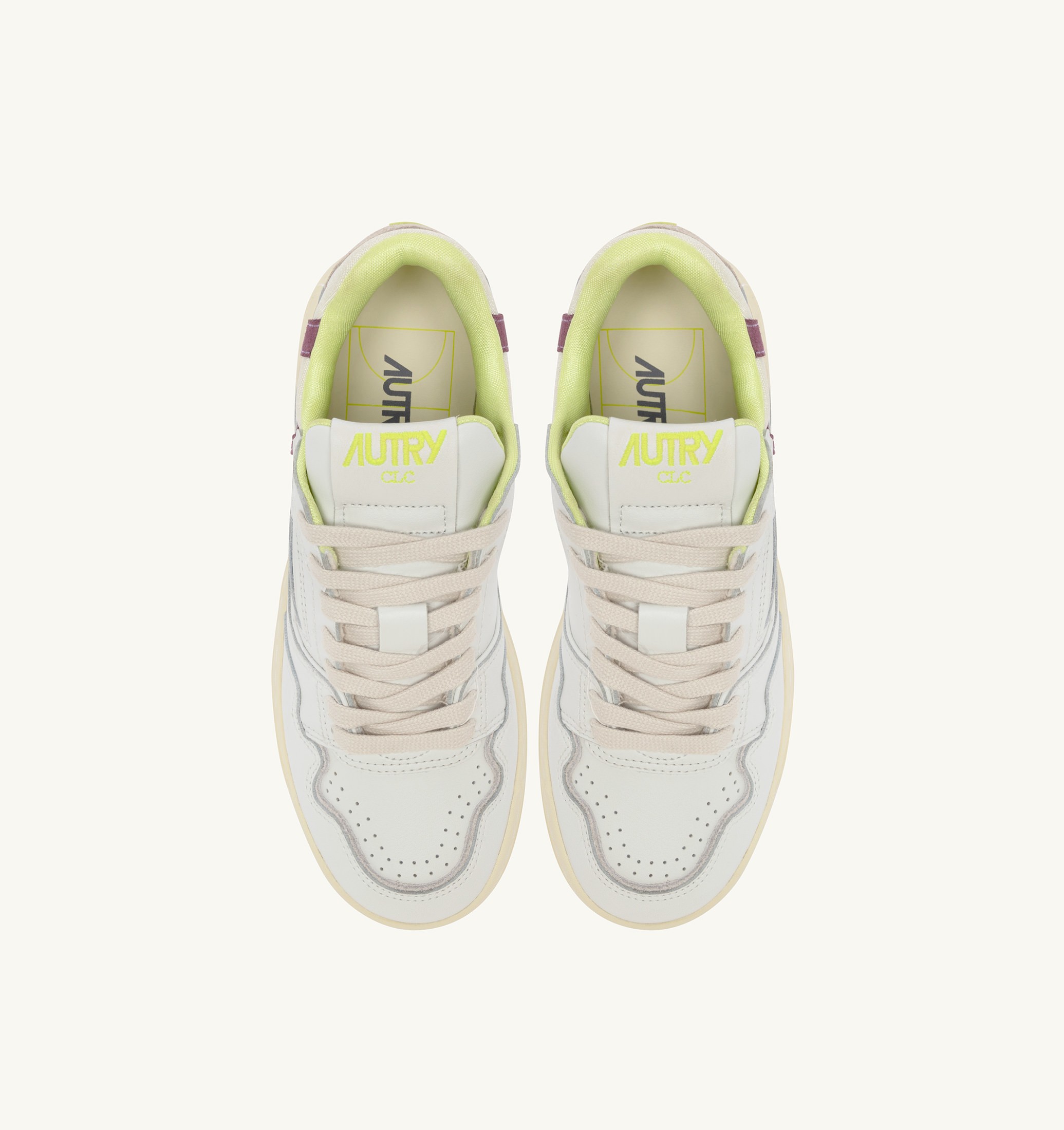 BASKETS CLC LOW EN CUIR BLANC ET FIRENZE