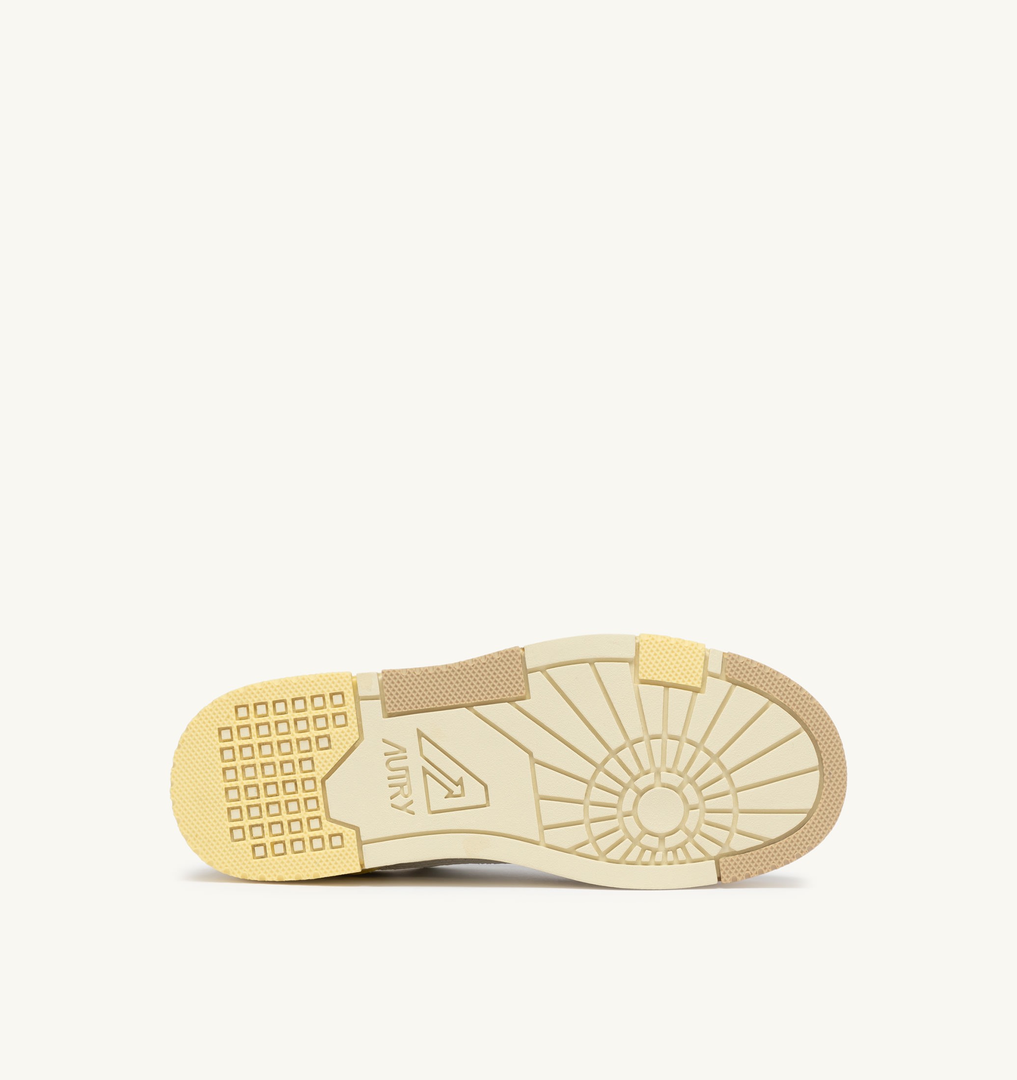 BASKETS CLC LOW EN CUIR ET DAIM BLANC BOULDER ET LEMON MERINGUE