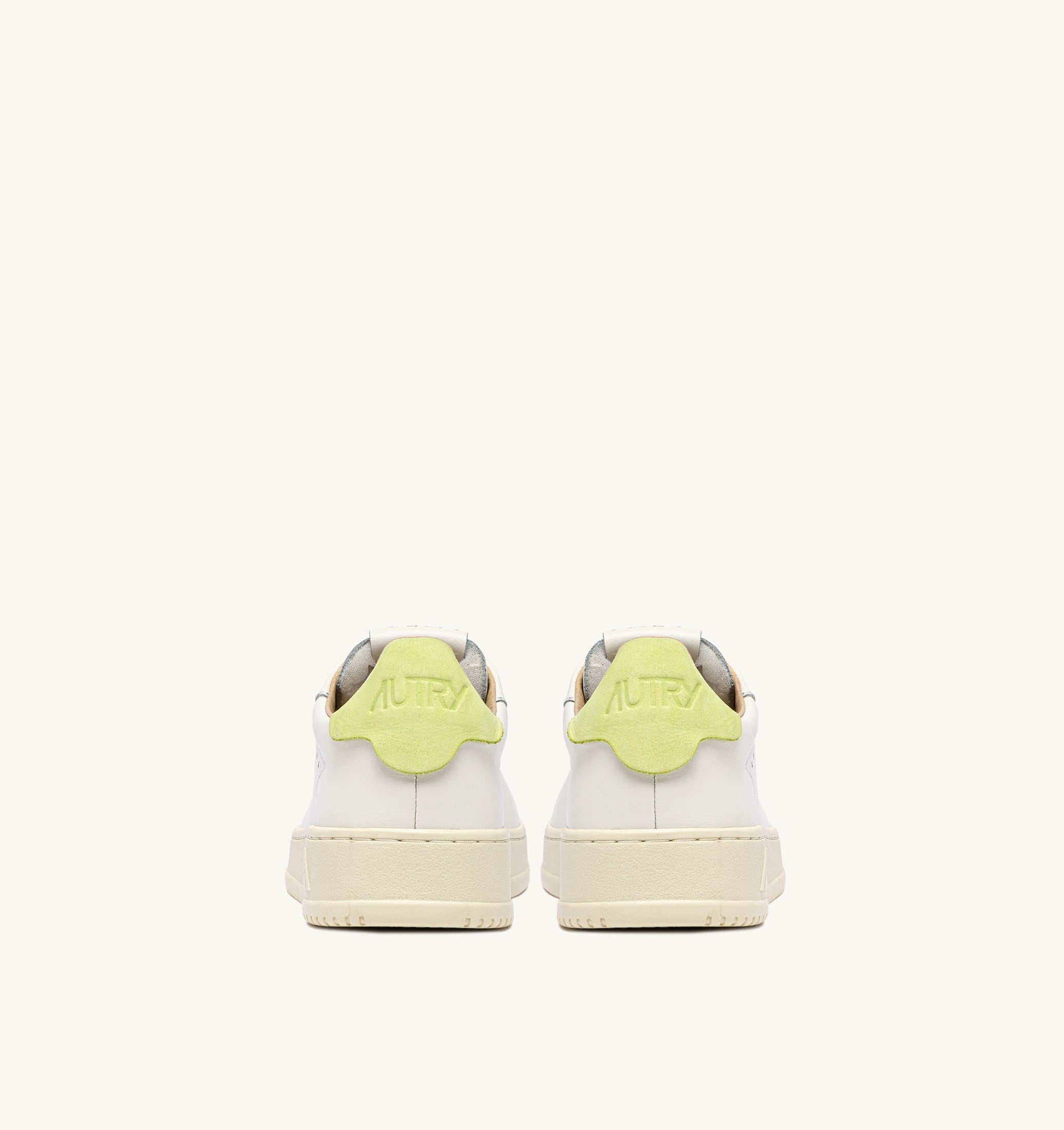 BASKETS DALLAS LOW EN CUIR DAIQUIRI GREEN ET MARSHMALLOW
