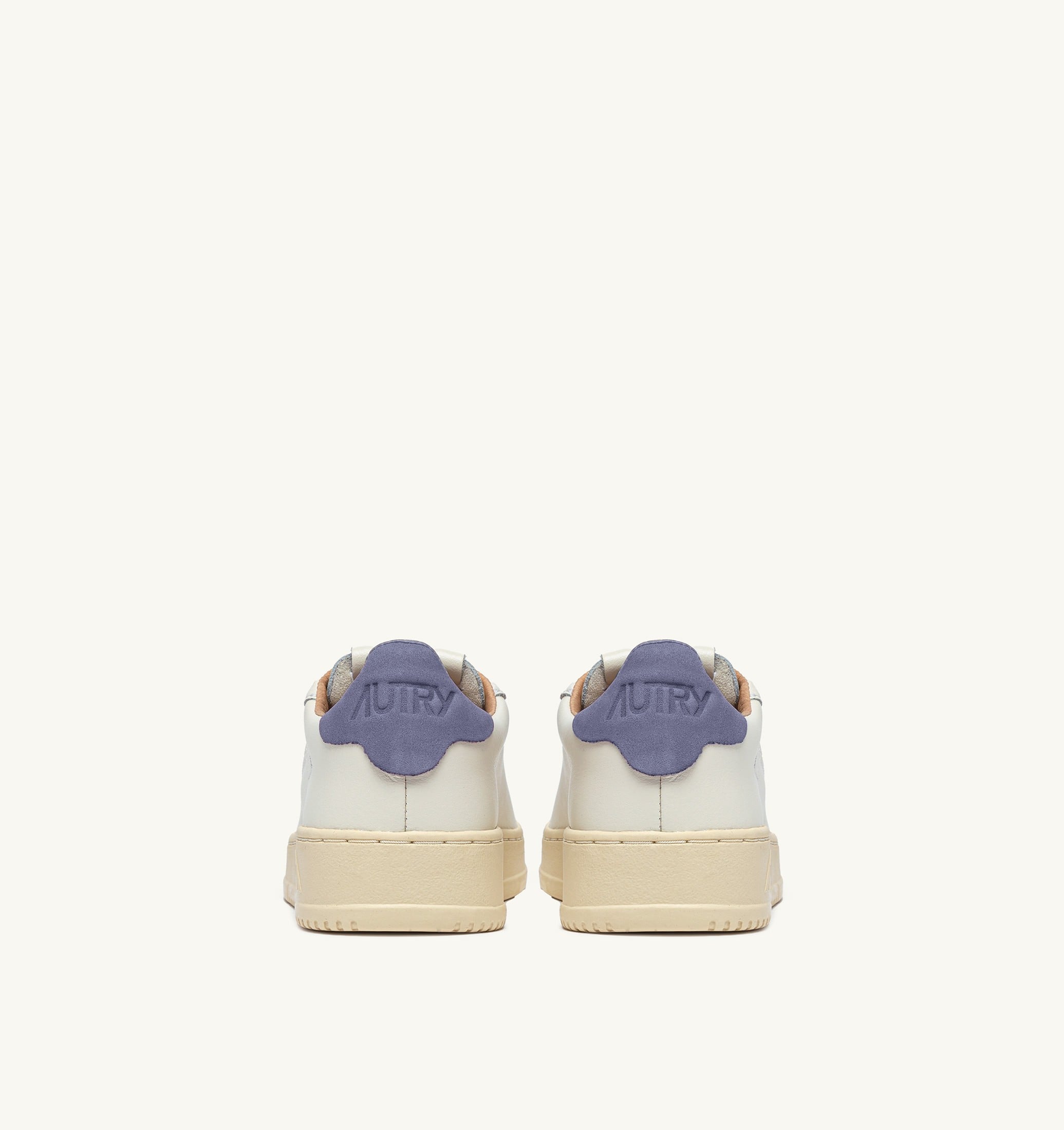 BASKETS DALLAS LOW EN CUIR MARSHMALLOW ET TEMPEST