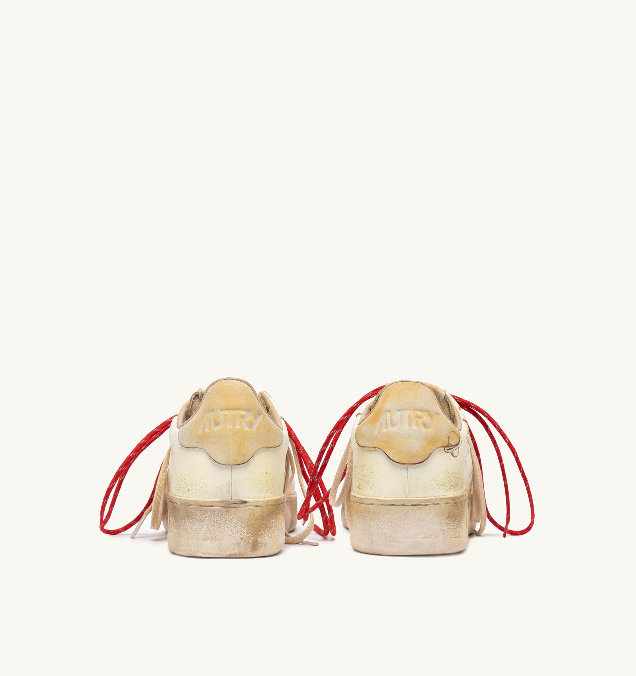 BASKETS DALLAS LOW SUPER VINTAGE EN CUIR MARSHMALLOW