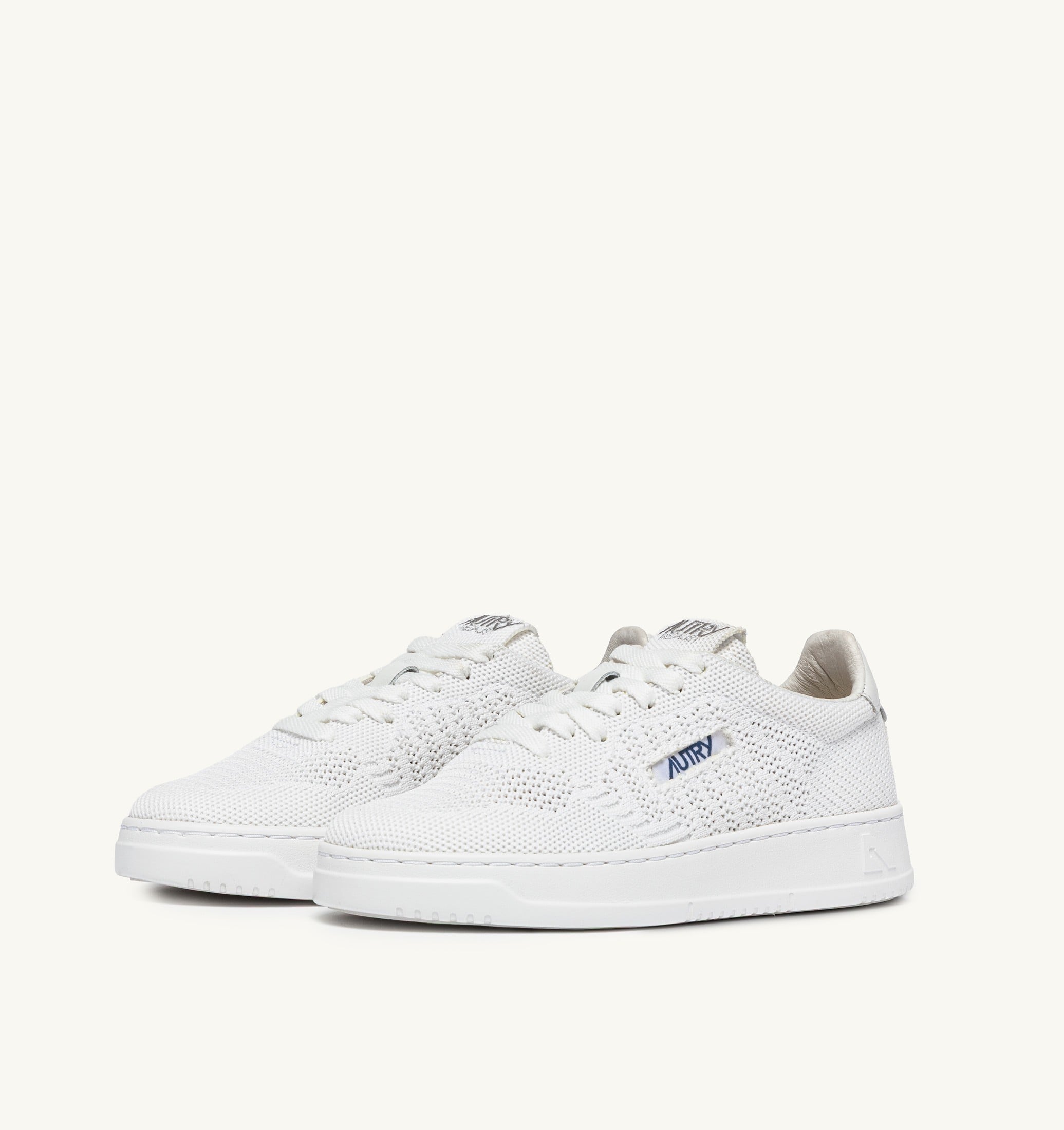 BASKETS MEDALIST EASEKNIT LOW EN MAILLE COLORIS BLANC