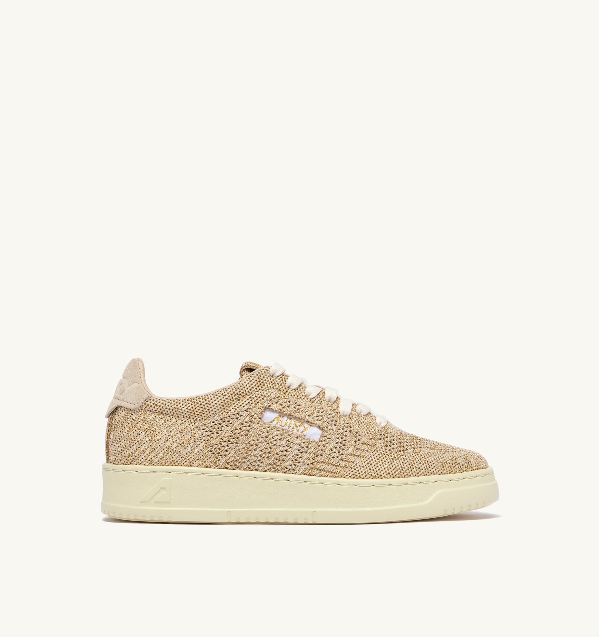 BASKETS MEDALIST EASEKNIT LOW EN MAILLE PLATINE
