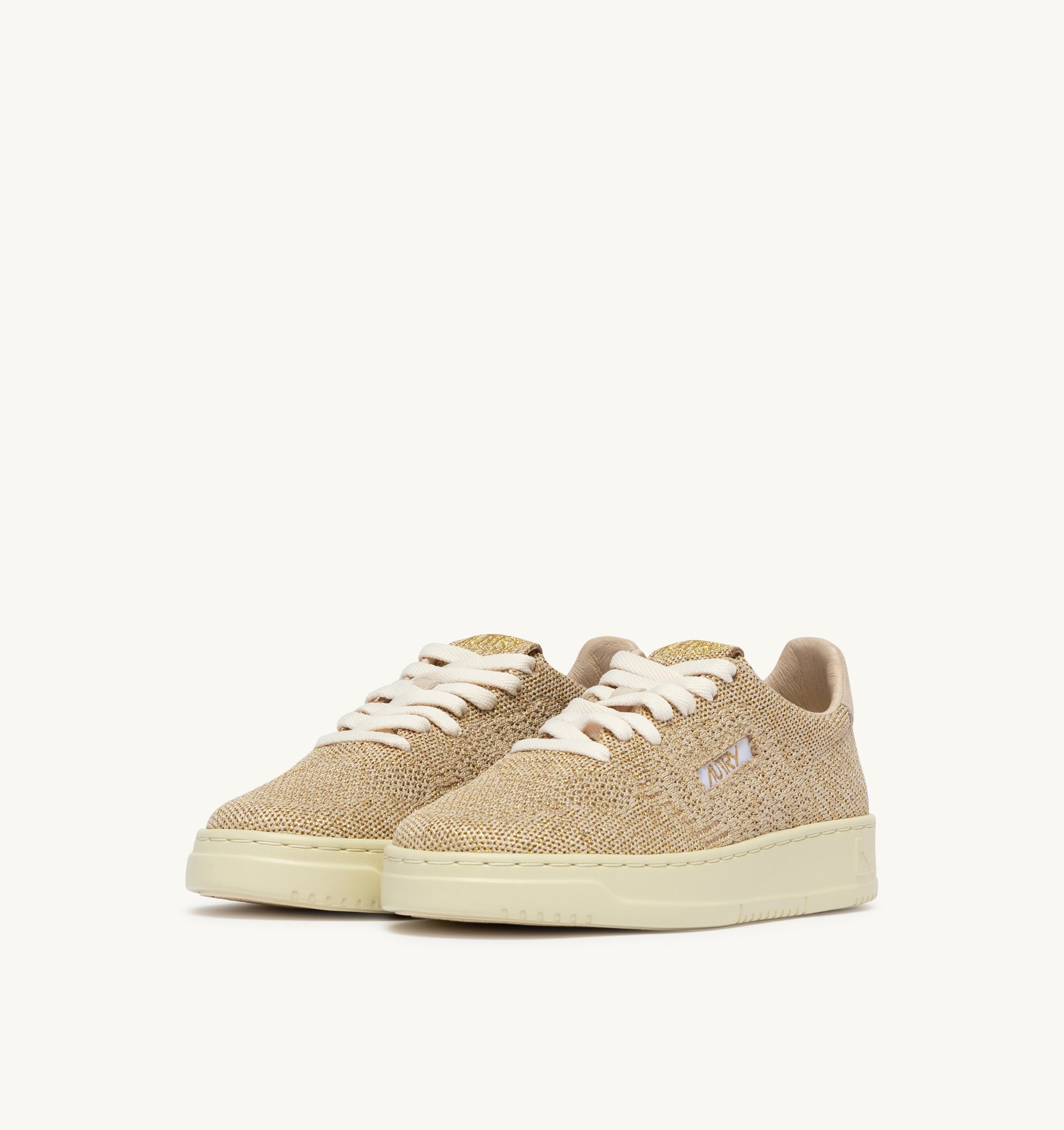 BASKETS MEDALIST EASEKNIT LOW EN MAILLE PLATINE
