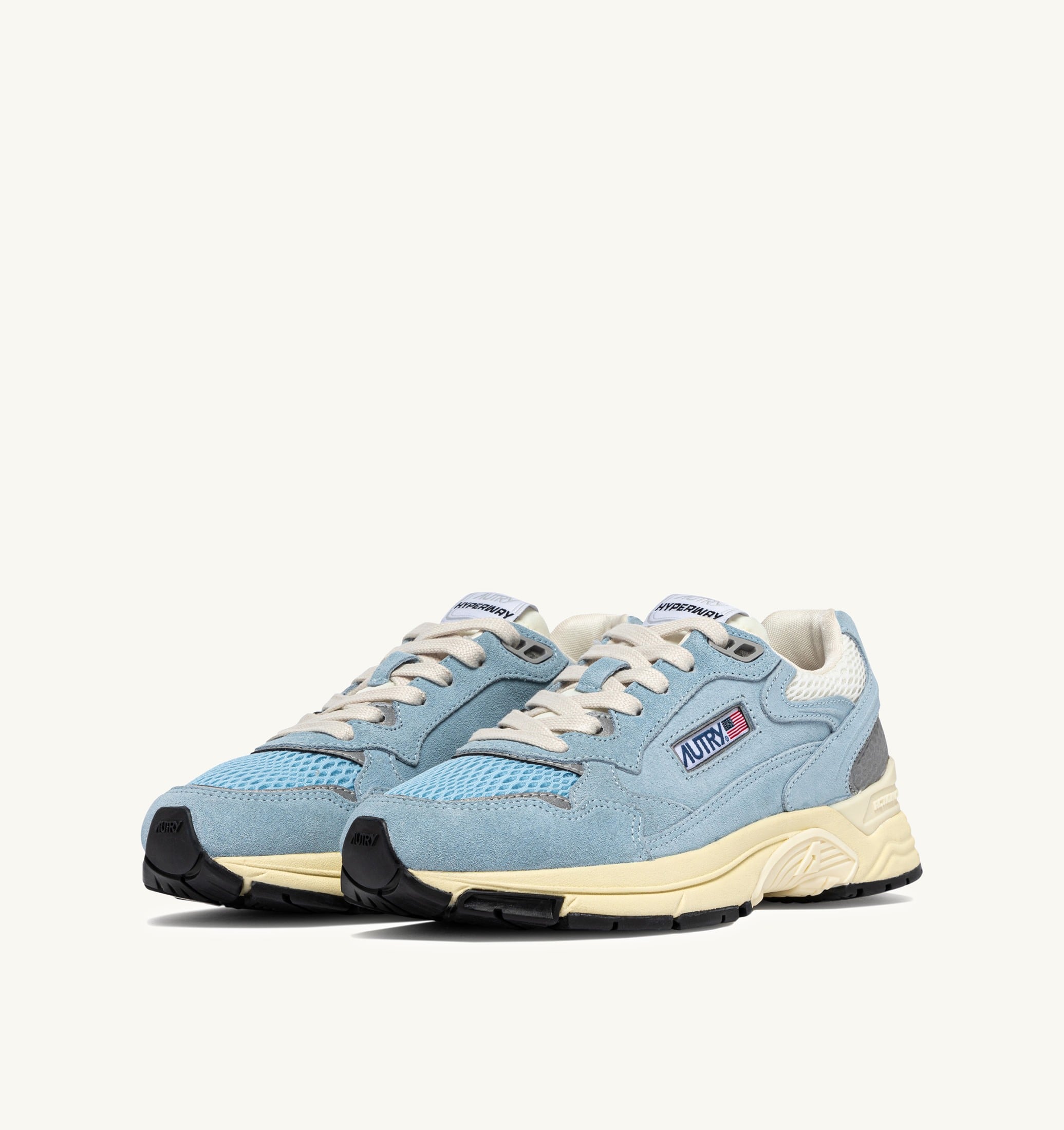 BASKETS HYPERWAY EN MESH ET DAIM PORTOFINO ET MARSHMALLOW