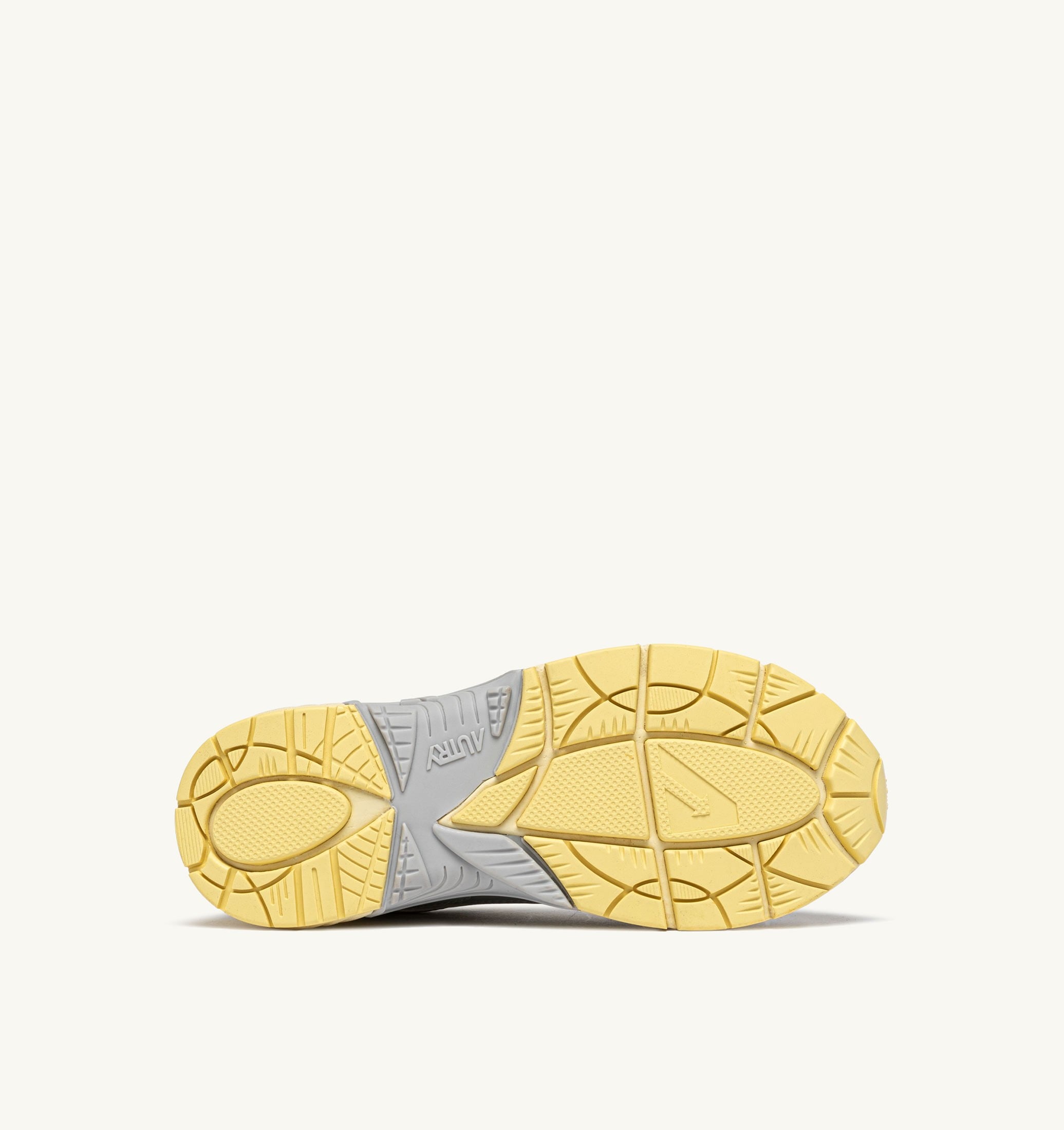 BASKETS HYPERWAY EN CUIR SYNTHÉTIQUE ET MESH ARGENT ASPARAGUS ET LEMON MERINGUE