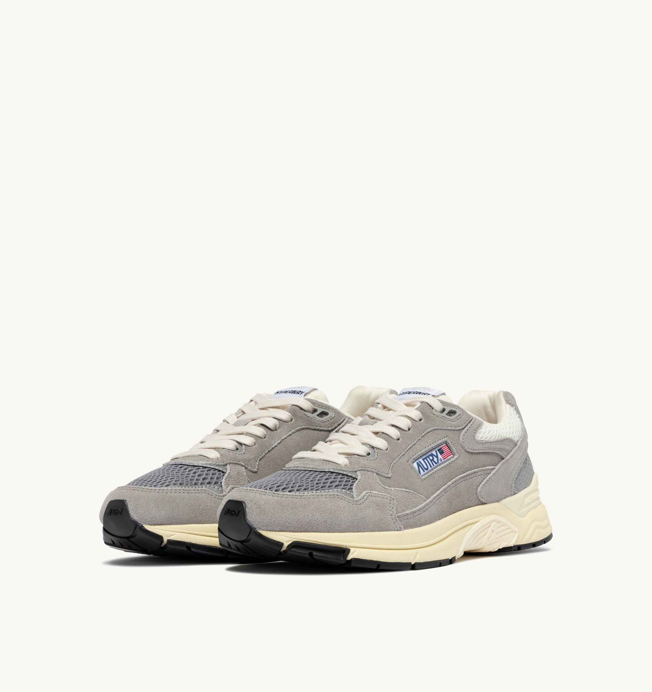 BASKETS HYPERWAY EN DAIM ET MESH MARSHMALLOW ET PLOMB