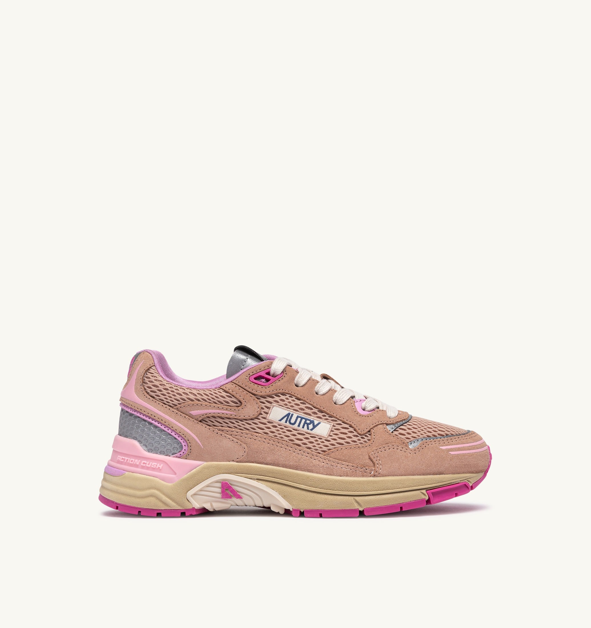 BASKETS HYPERWAY EN DAIM ET MESH PHARD PINK ET DOLPHIN