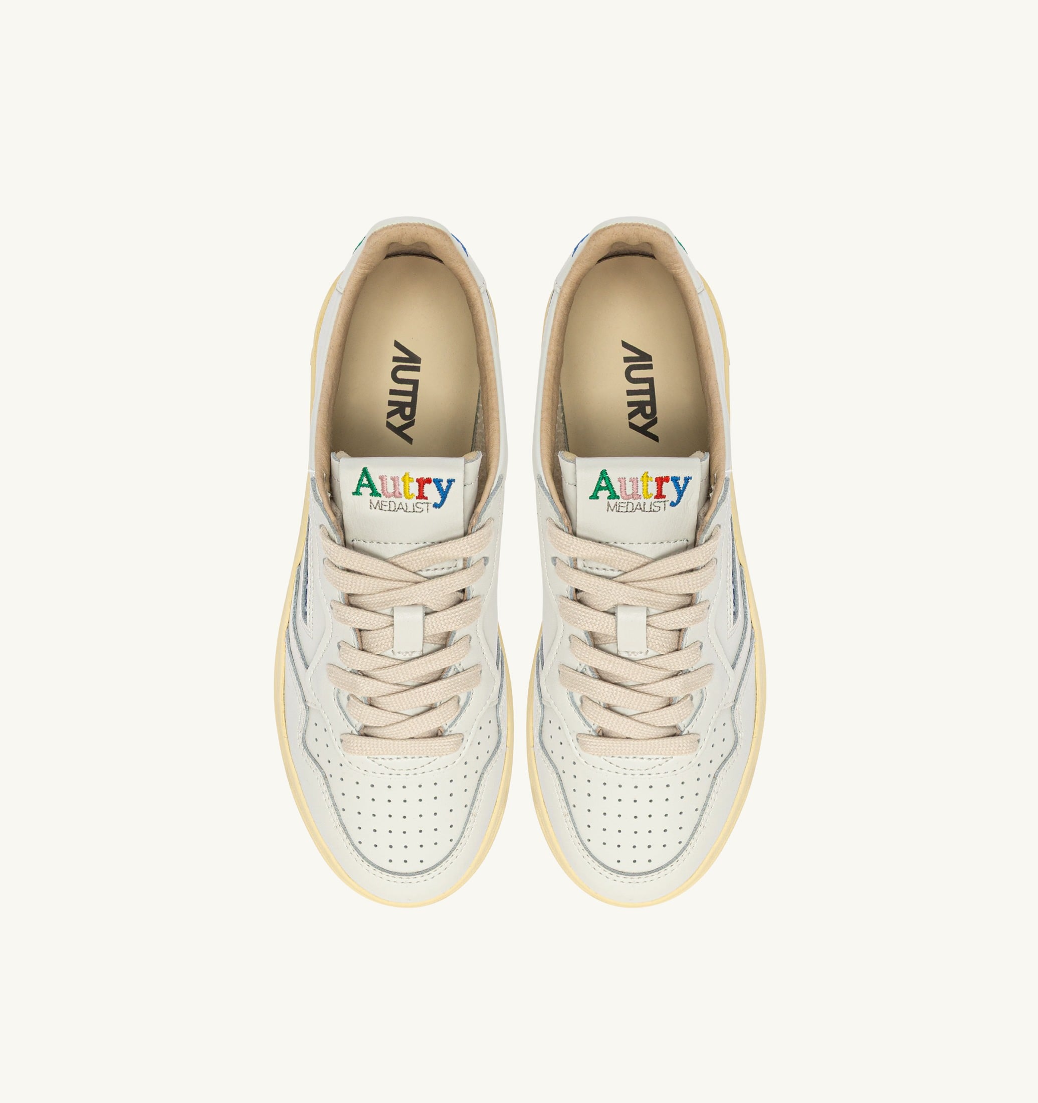 BASKETS MEDALIST LOW EN CUIR BLANC