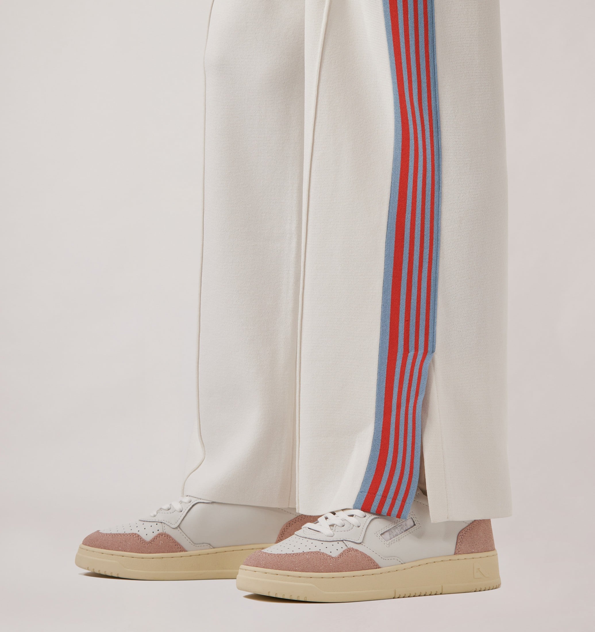 BASKETS MEDALIST LOW EN CUIR BLANC ET STARS MEMORY