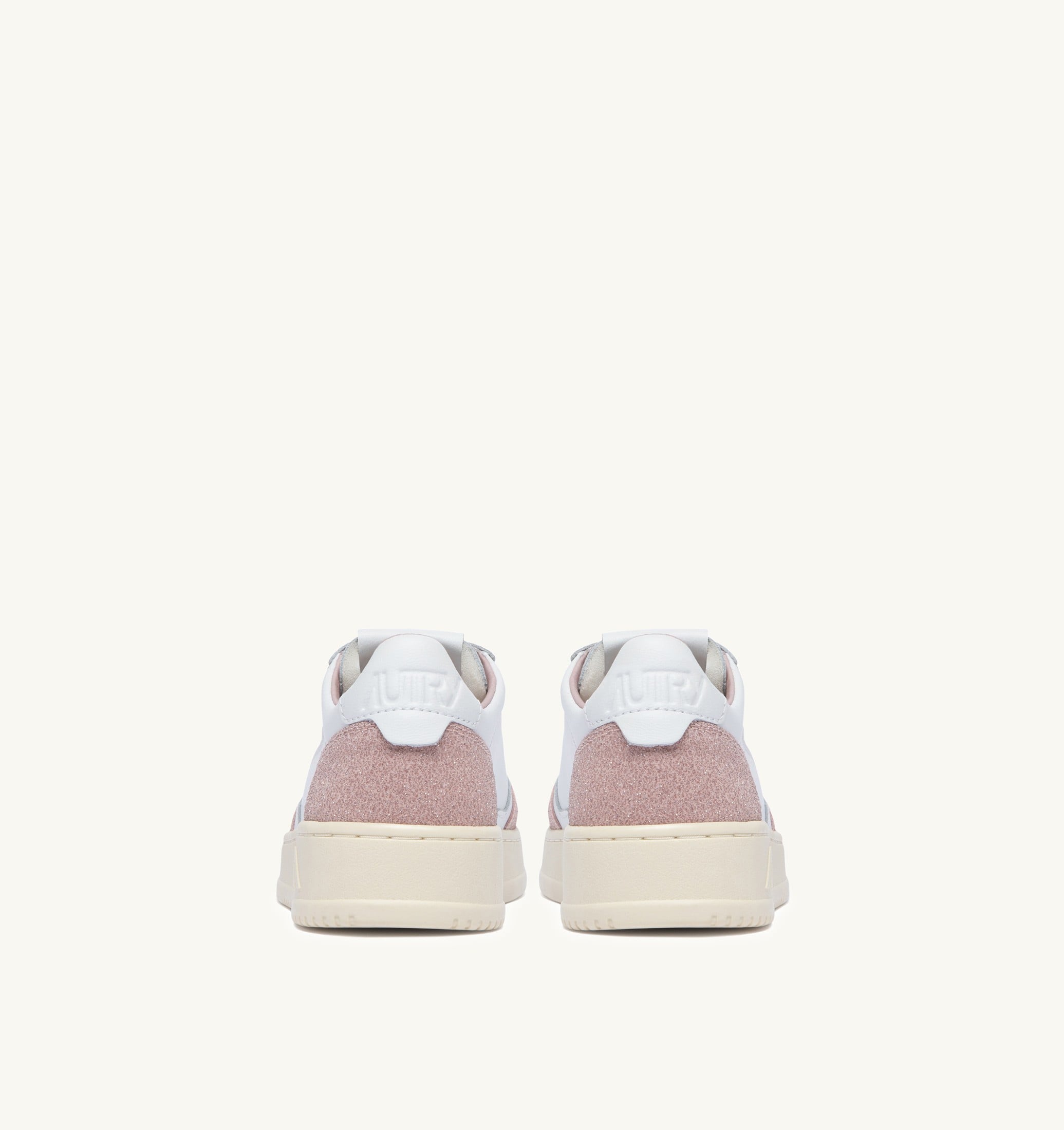 BASKETS MEDALIST LOW EN CUIR BLANC ET STARS MEMORY