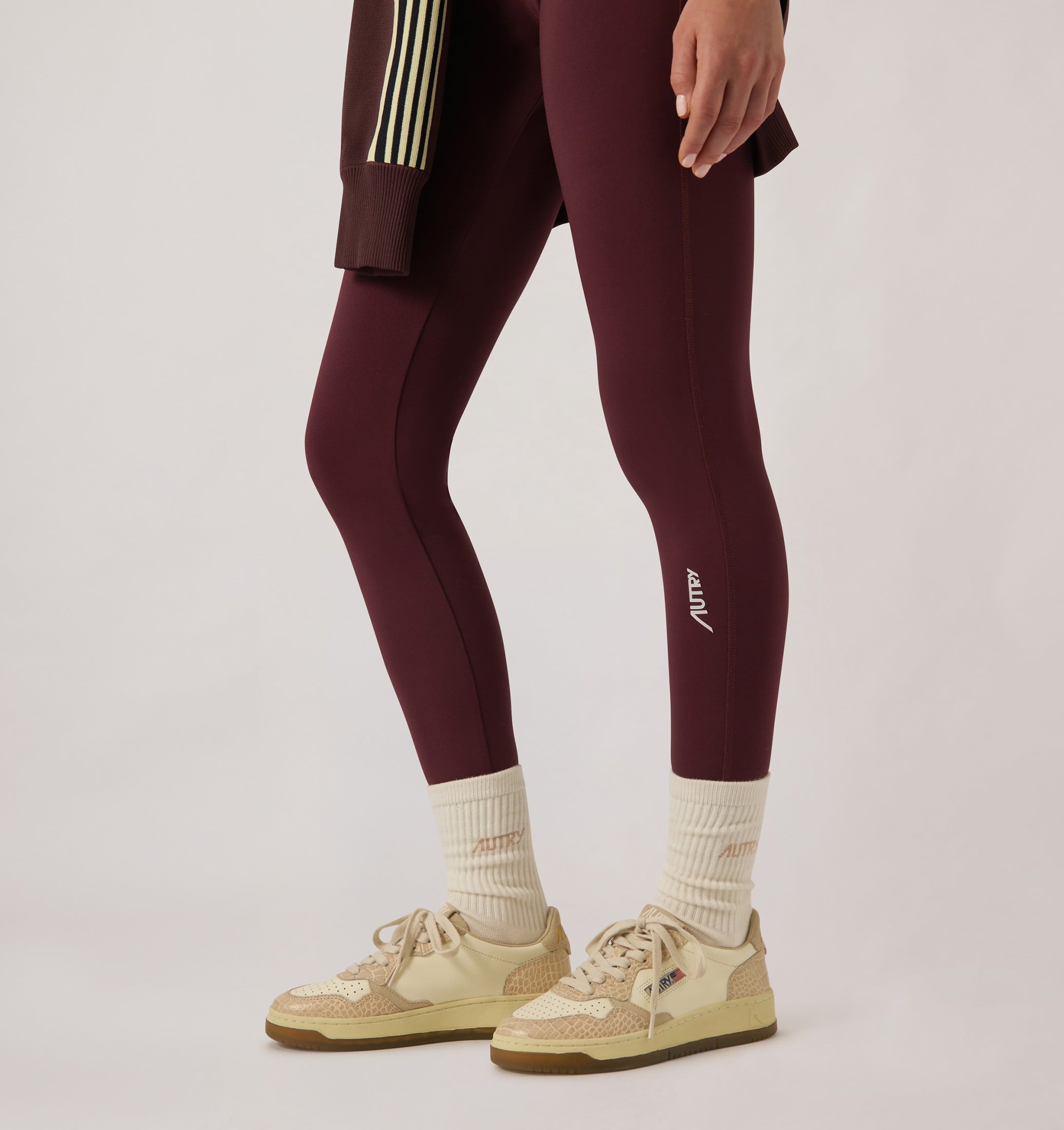 BASKETS MEDALIST LOW EN CUIR MARSHMALLOW ET IVOIRE