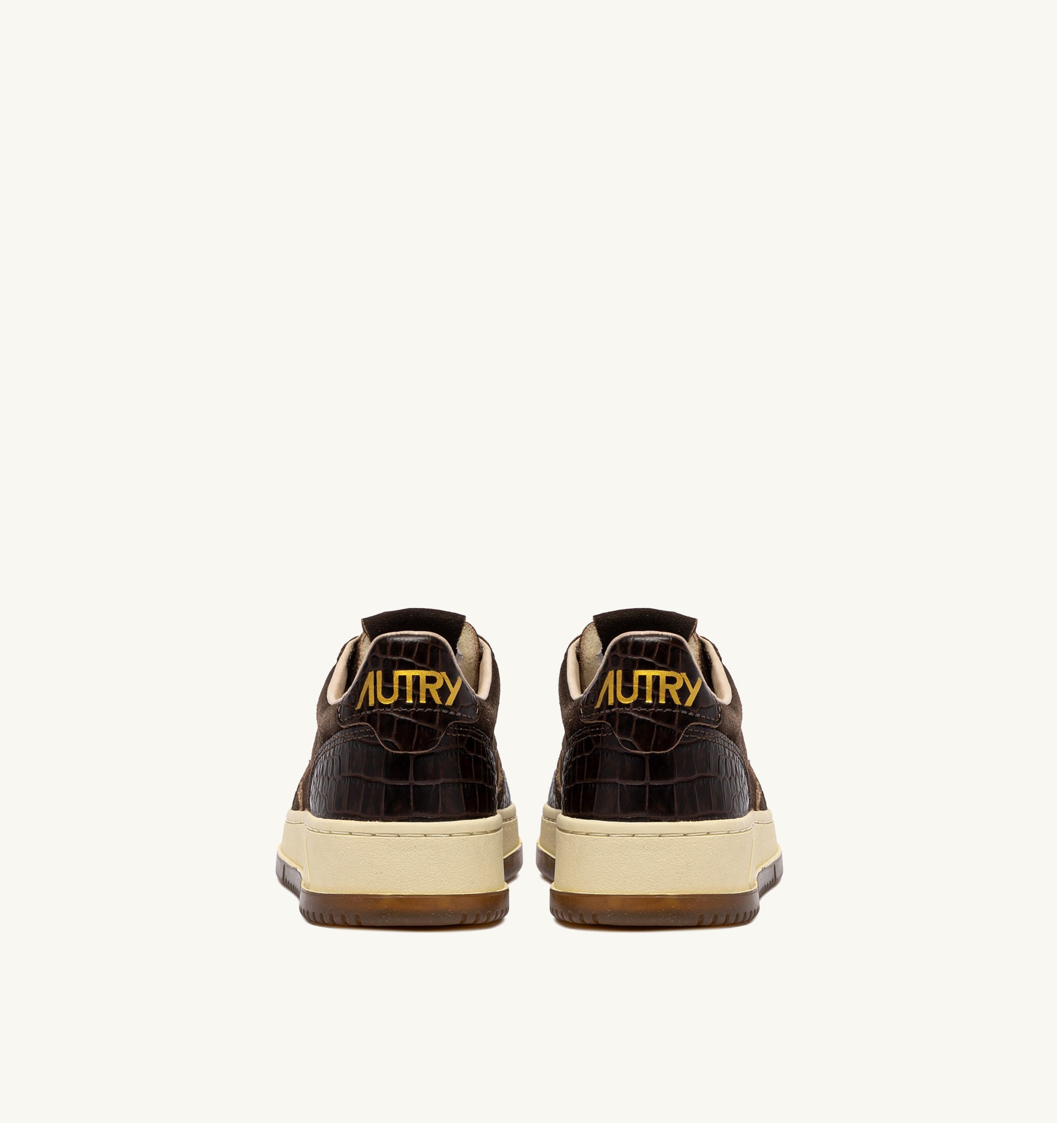 BASKETS MEDALIST LOW EN DAIM ET CUIR MUSTANG ET MARRON