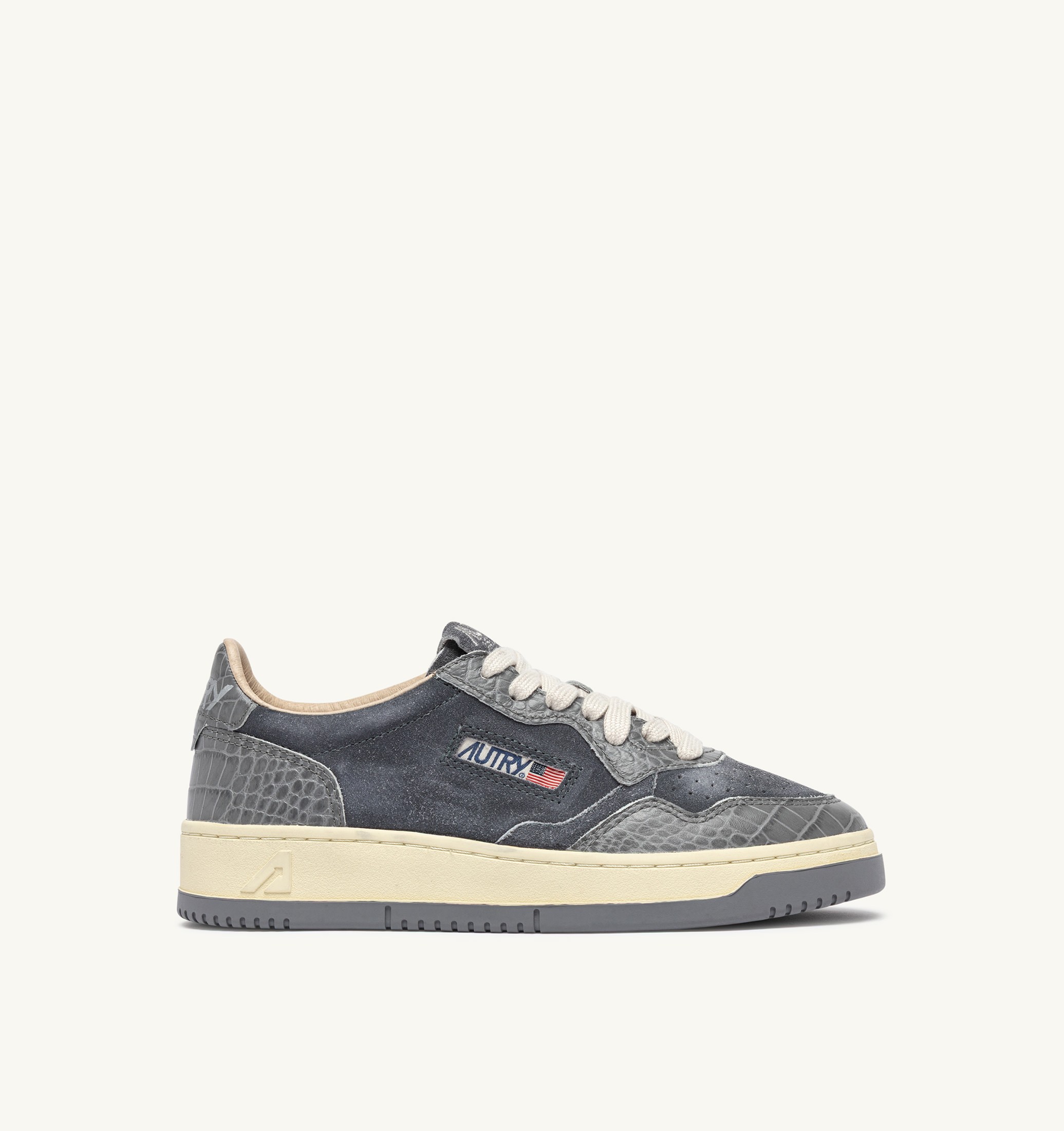 BASKETS MEDALIST LOW EN DAIM ET CUIR NIGHT OWL