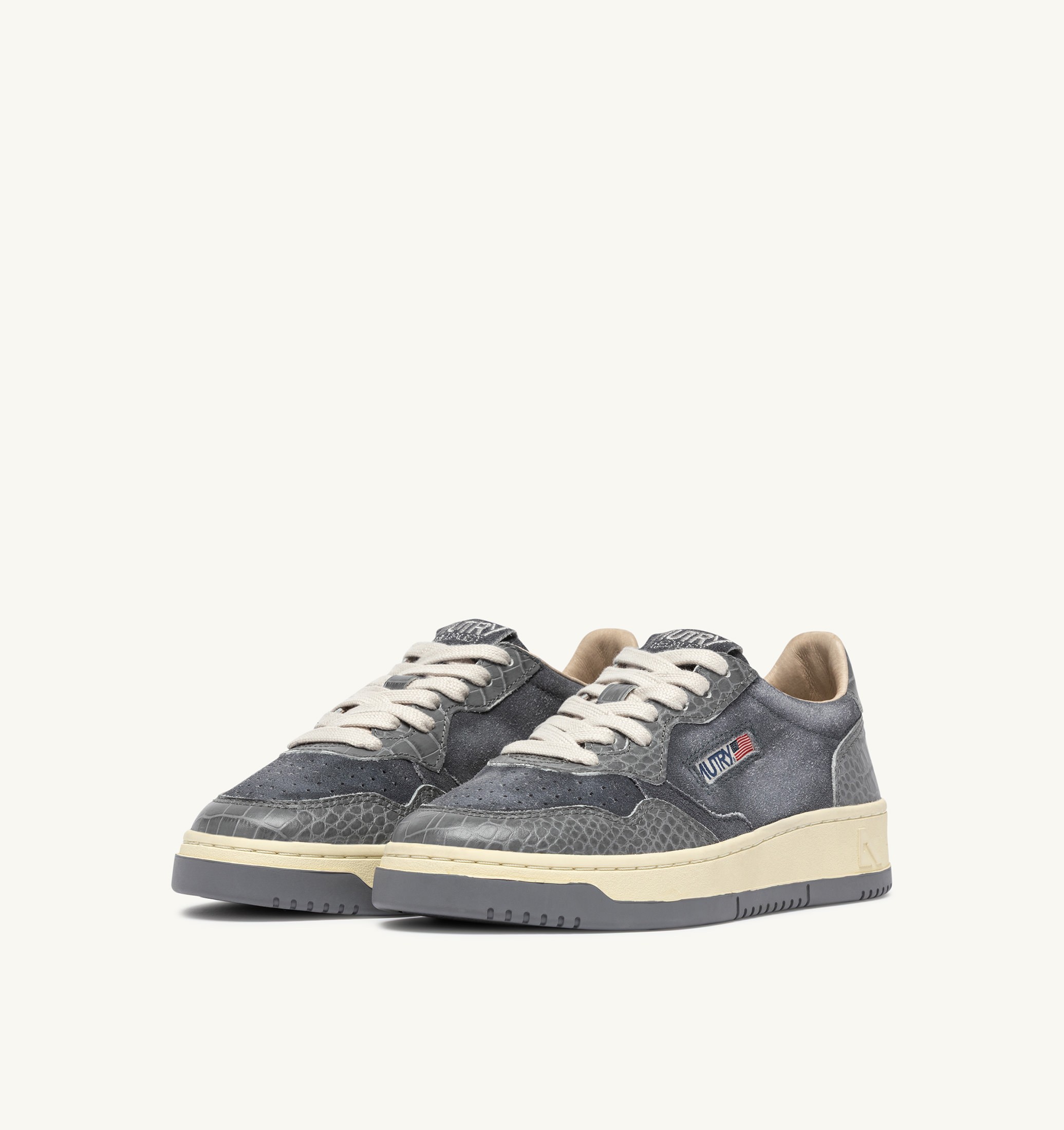 BASKETS MEDALIST LOW EN DAIM ET CUIR NIGHT OWL