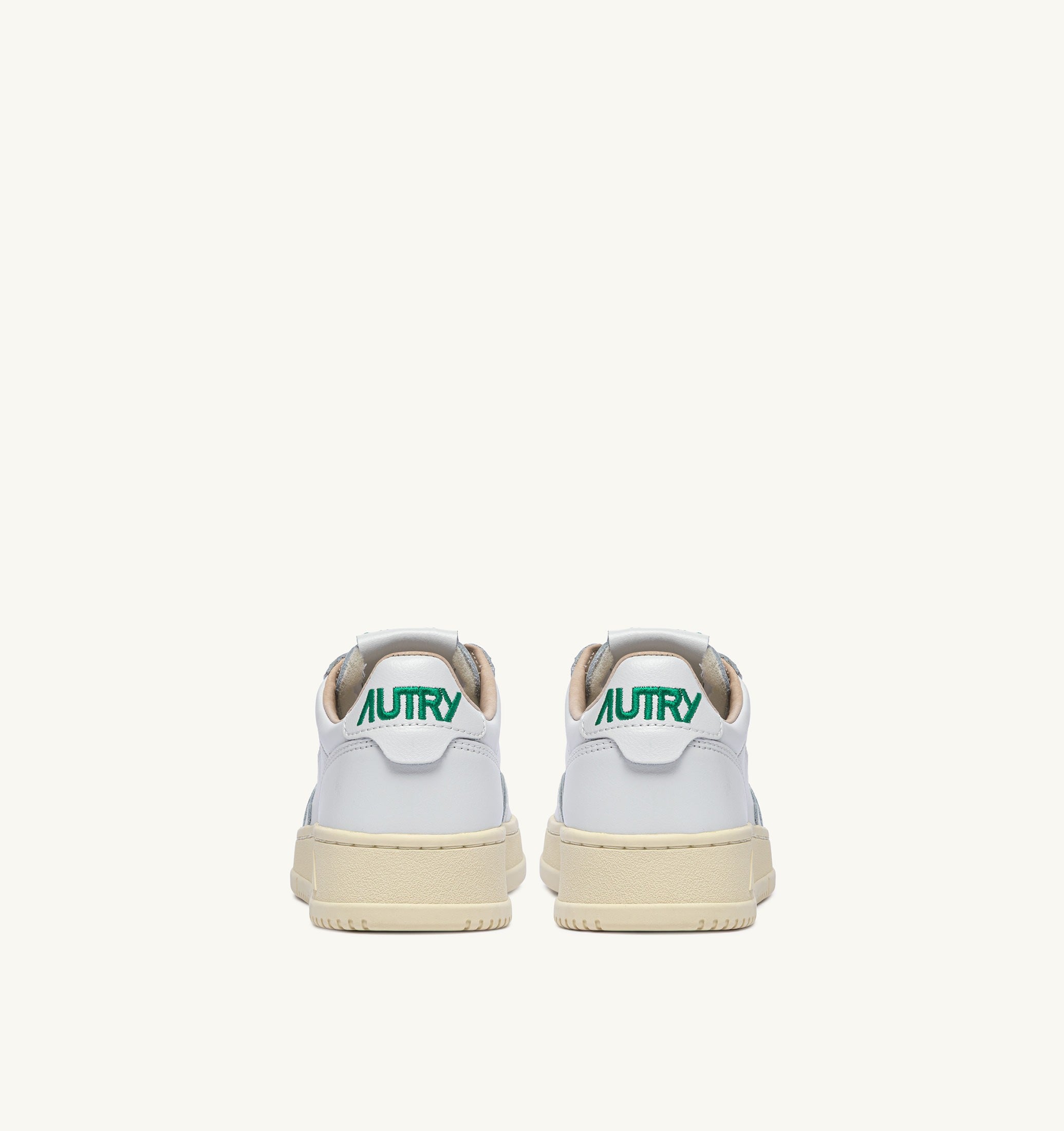 BASKETS MEDALIST LOW 'TRÈFLE' EN CUIR BLANC ET AMAZON