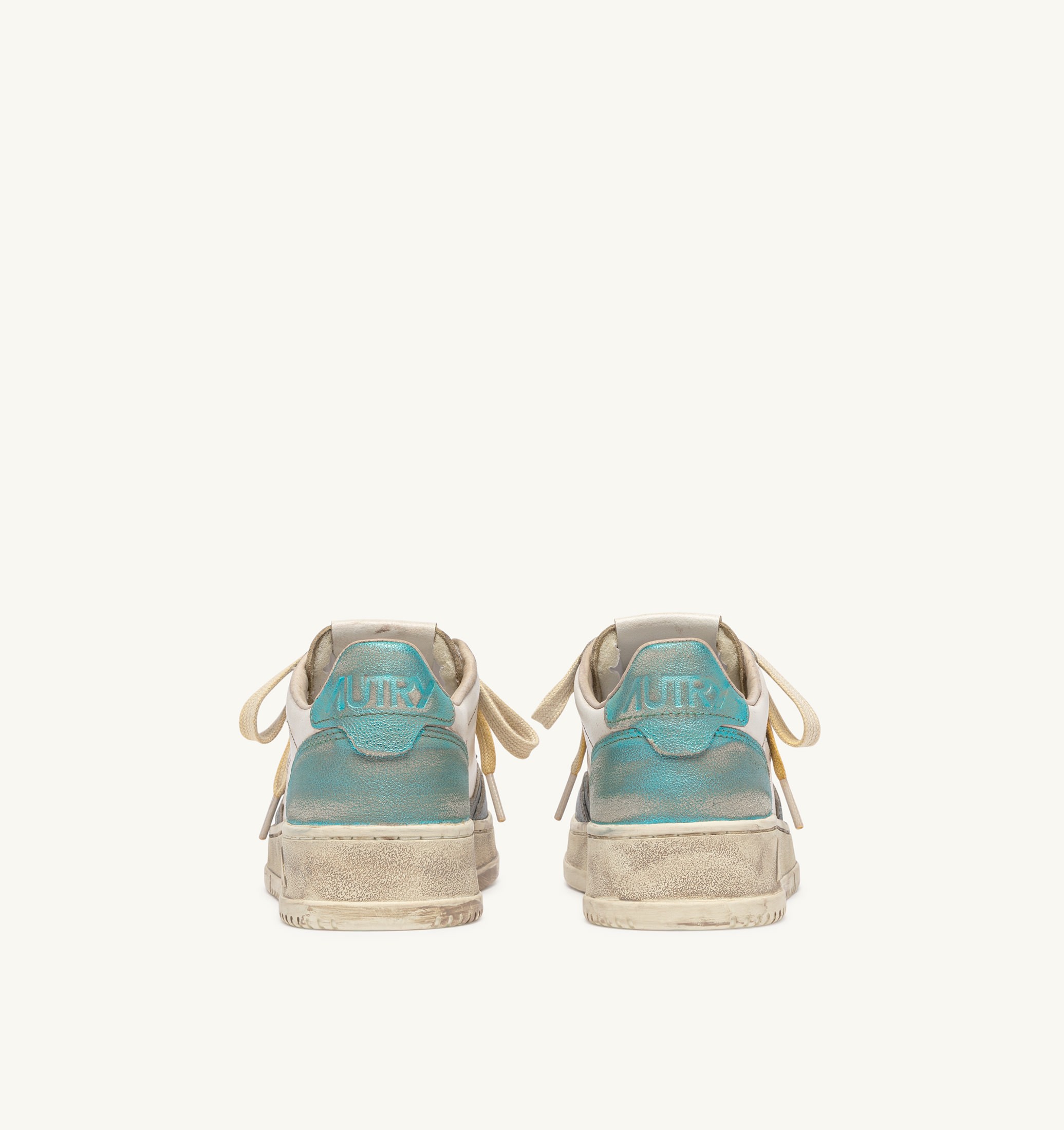 BASKETS MEDALIST LOW SUPER VINTAGE EN CUIR ASH ET SEA