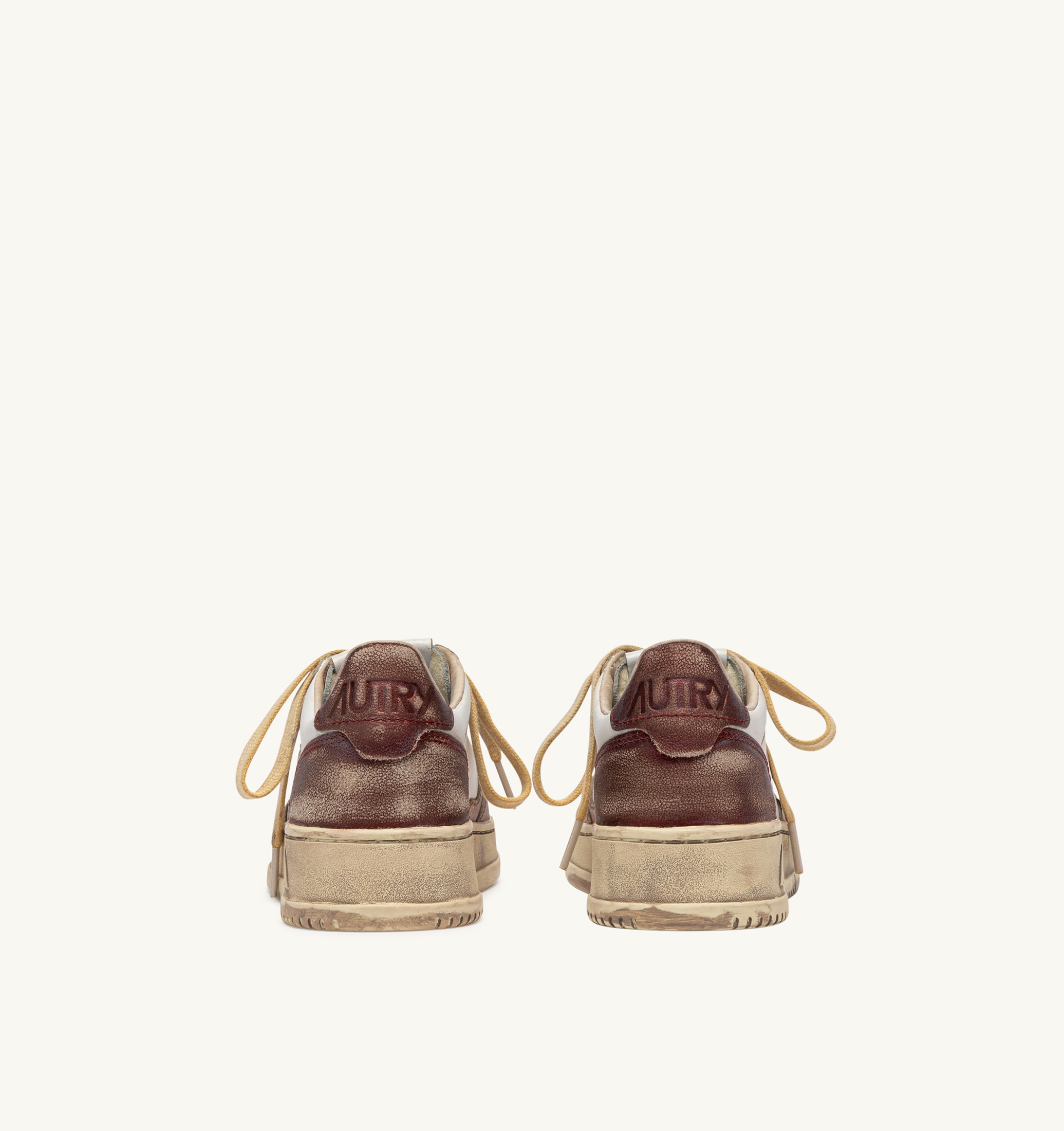 BASKETS MEDALIST LOW SUPER VINTAGE EN CUIR RISING SUN ET JASPER