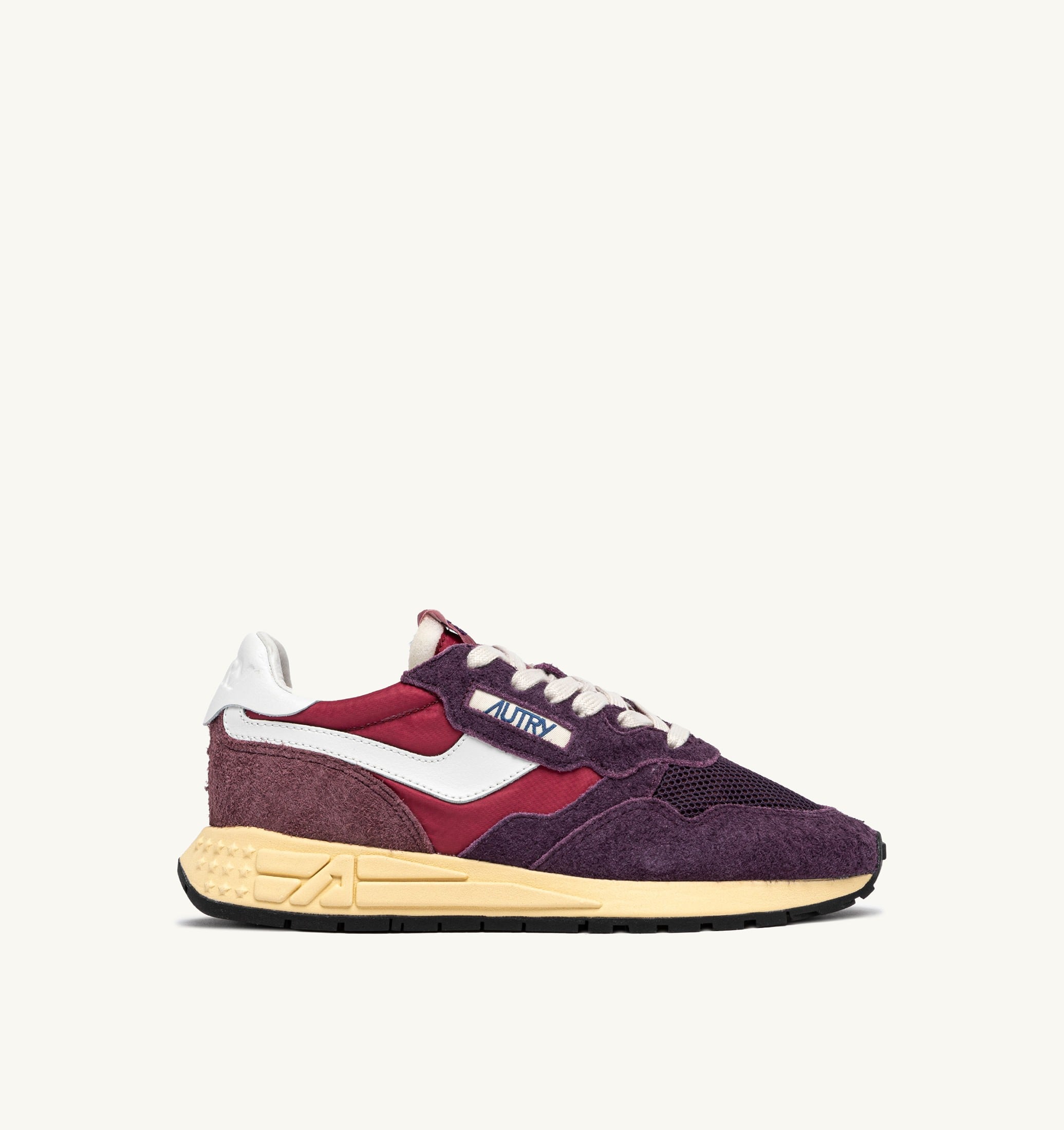 BASKETS REELWIND LOW EN NYLON ET DAIM AMARONE ET PLUM
