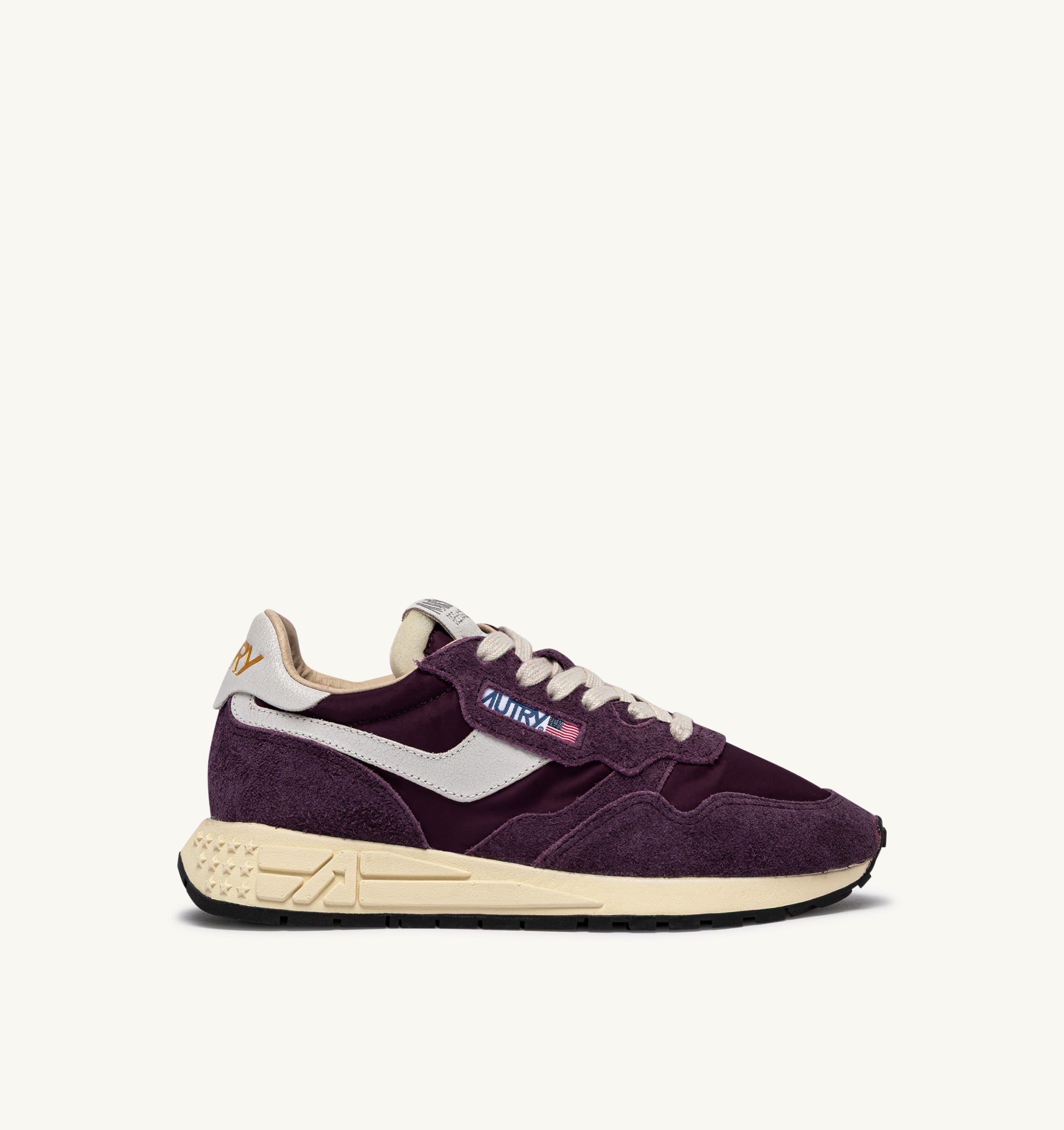 BASKETS REELWIND LOW EN NYLON ET DAIM BLANC ET WINTER BLOOM