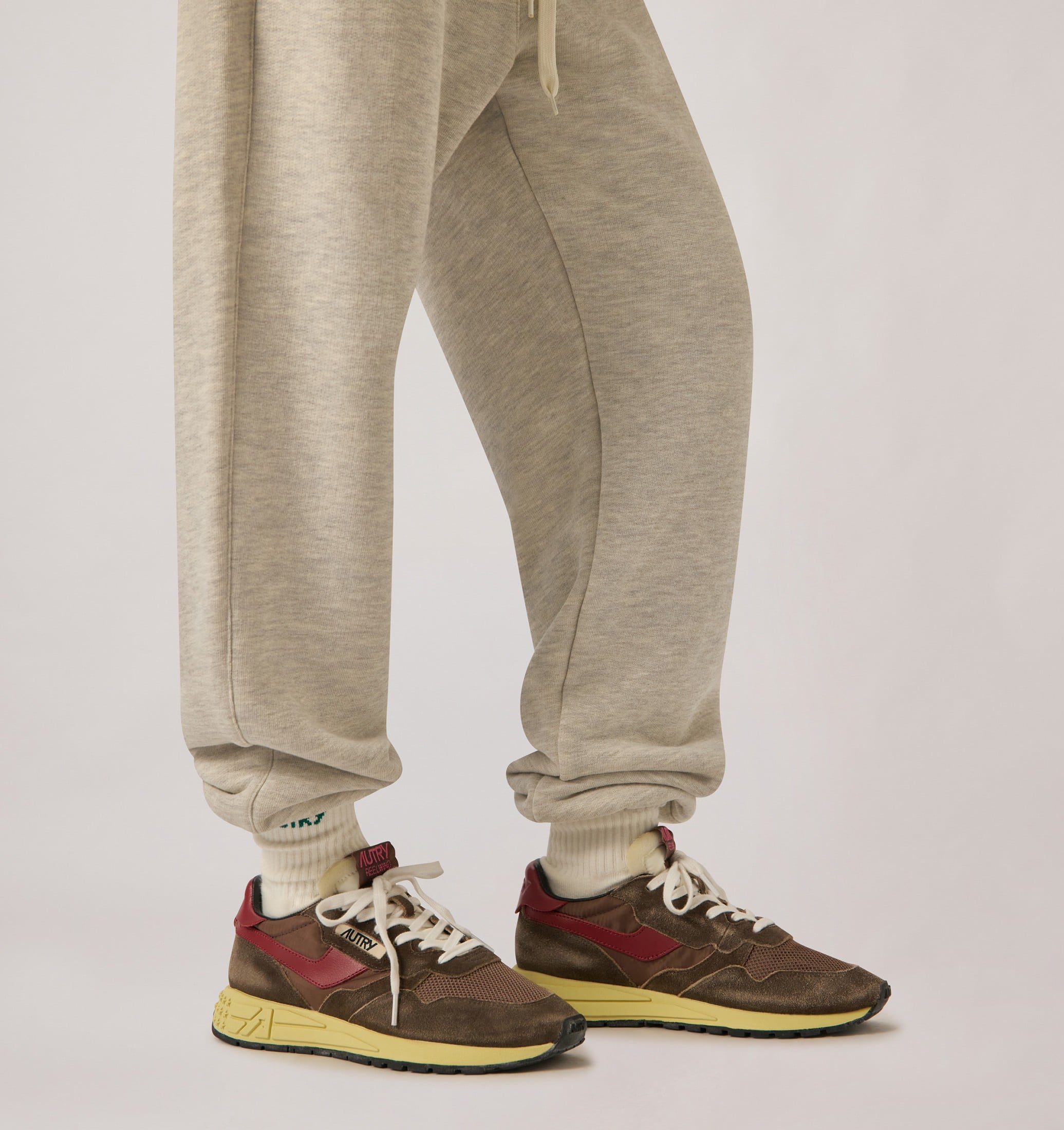 BASKETS REELWIND LOW EN NYLON ET DAIM COFFEE SUGAR ET DEEP CLARET