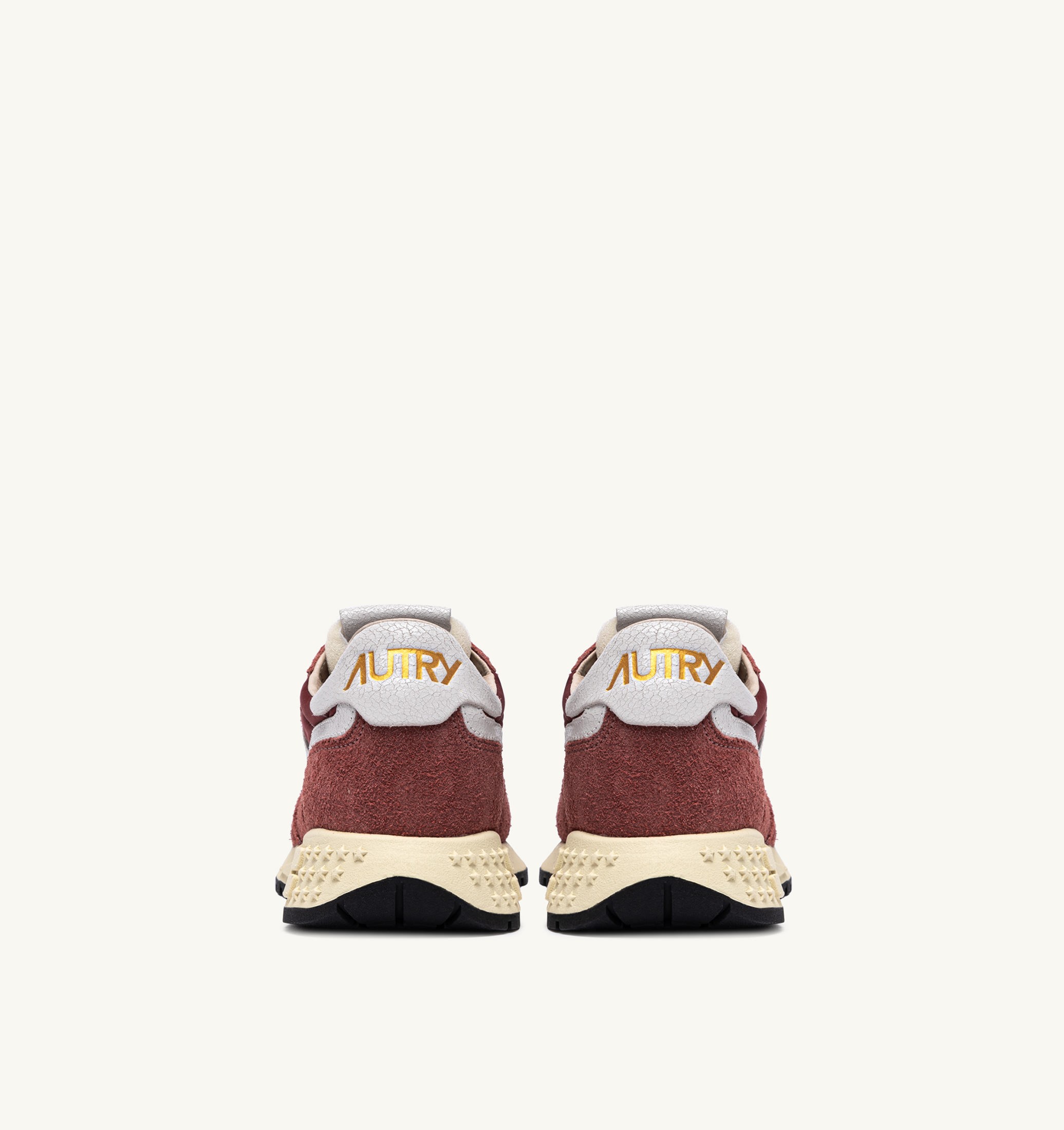 BASKETS REELWIND LOW EN NYLON ET DAIM HOT SAUCE ET BLANC