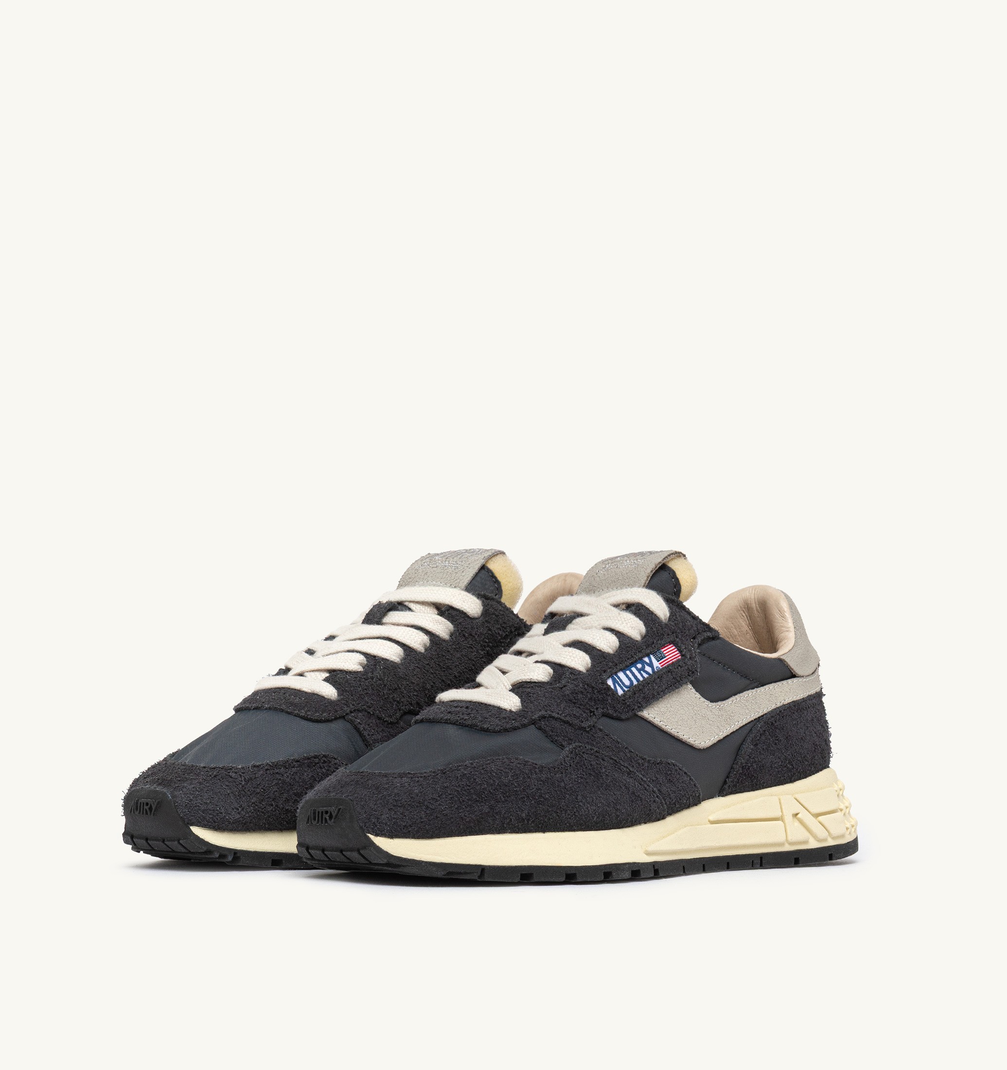 BASKETS REELWIND LOW EN NYLON ET DAIM NOIR
