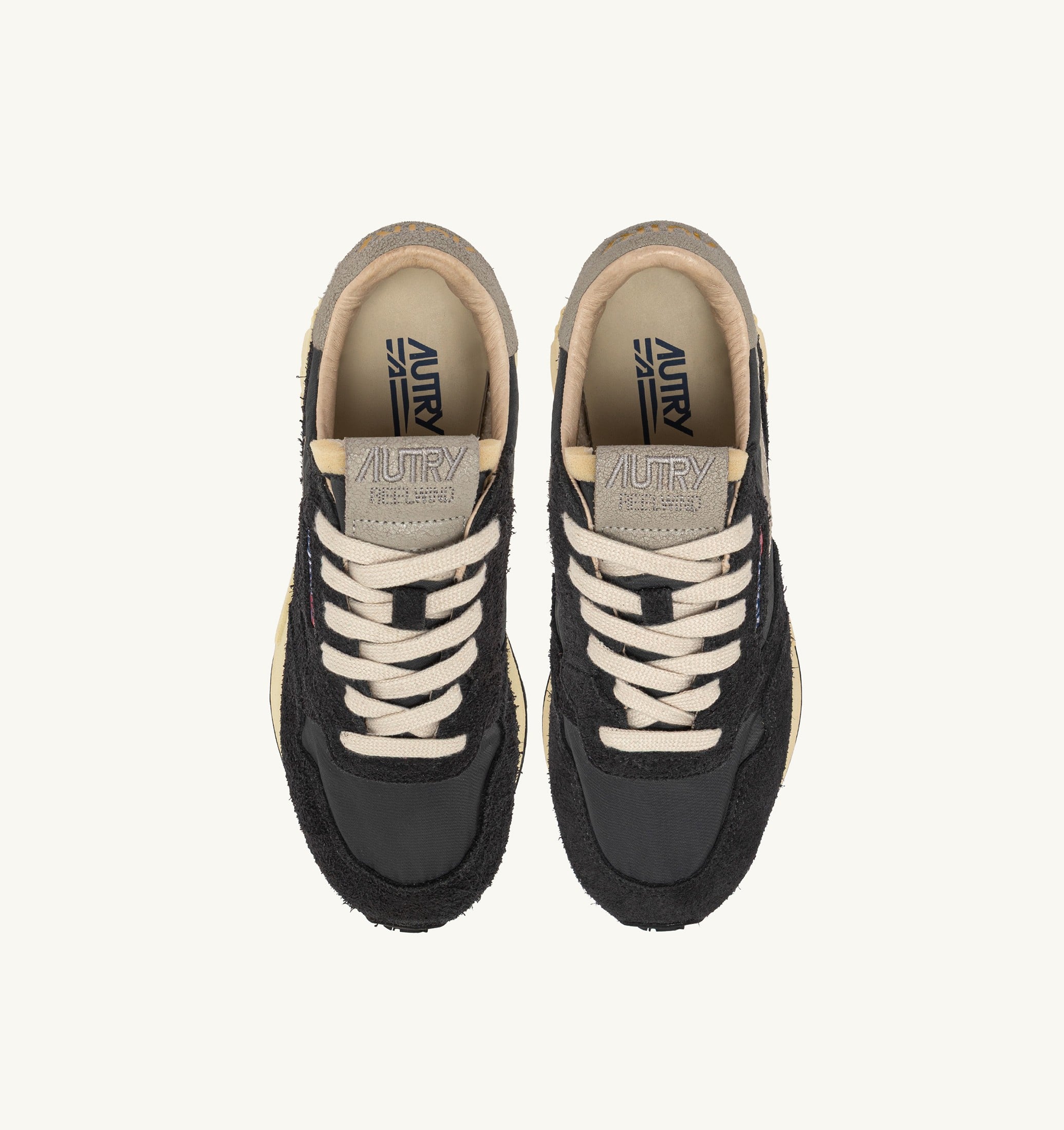 BASKETS REELWIND LOW EN NYLON ET DAIM NOIR