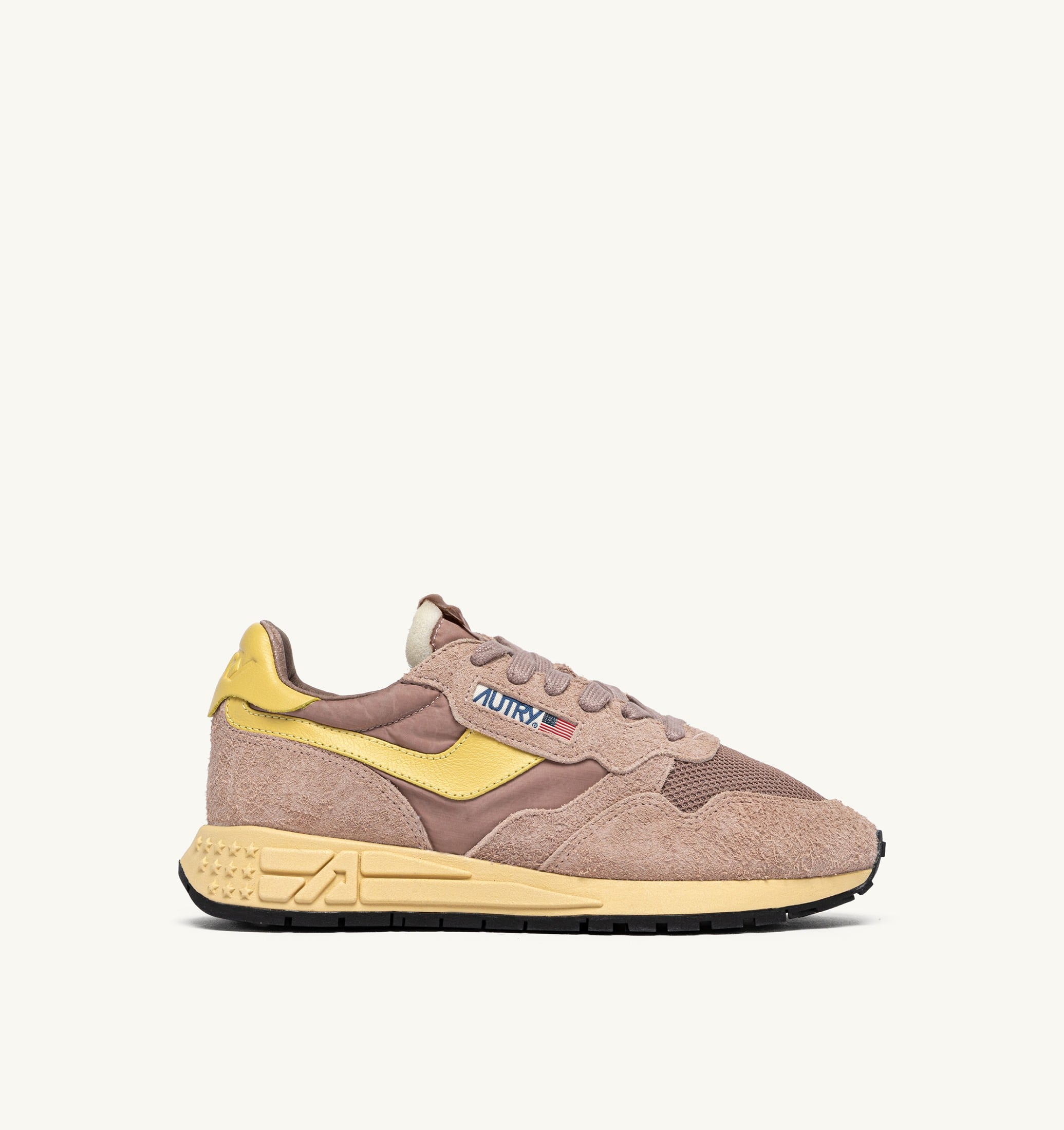 BASKETS REELWIND LOW EN NYLON ET DAIM ROSE CANNEL ET RAPHIA