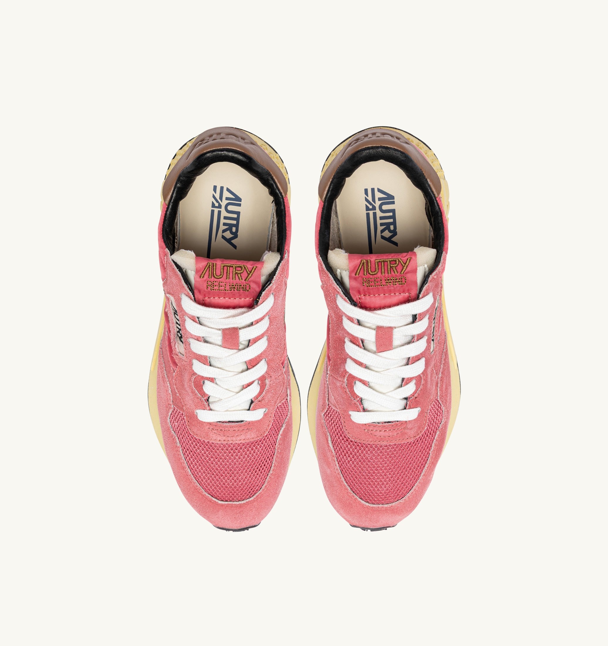 BASKETS REELWIND LOW EN NYLON ET DAIM STRAWBERRY SUGAR ET COCONUT