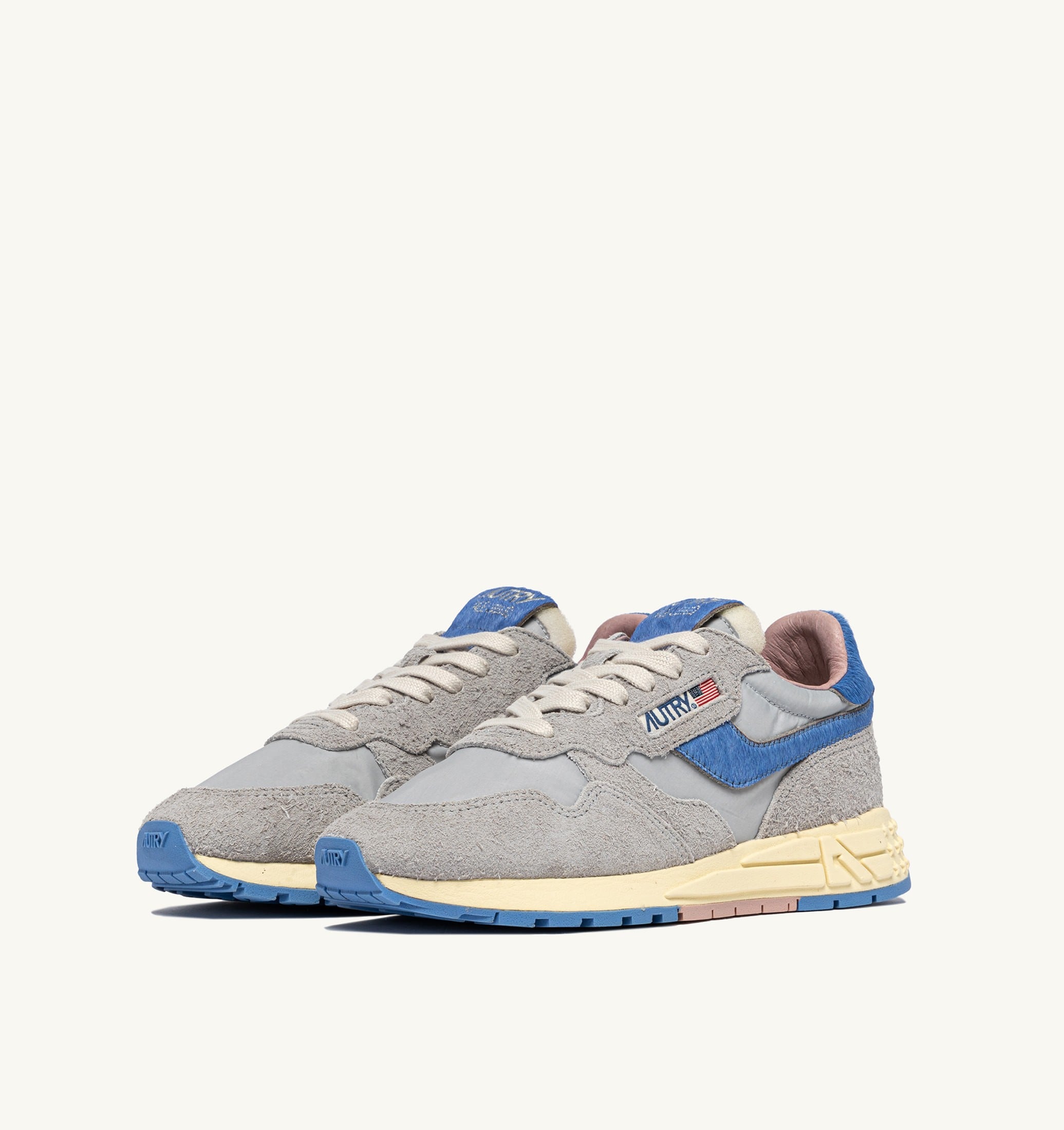 BASKETS REELWIND LOW EN NYLON ET DAIM VAPOR ET DELLA ROBBIA BLUE