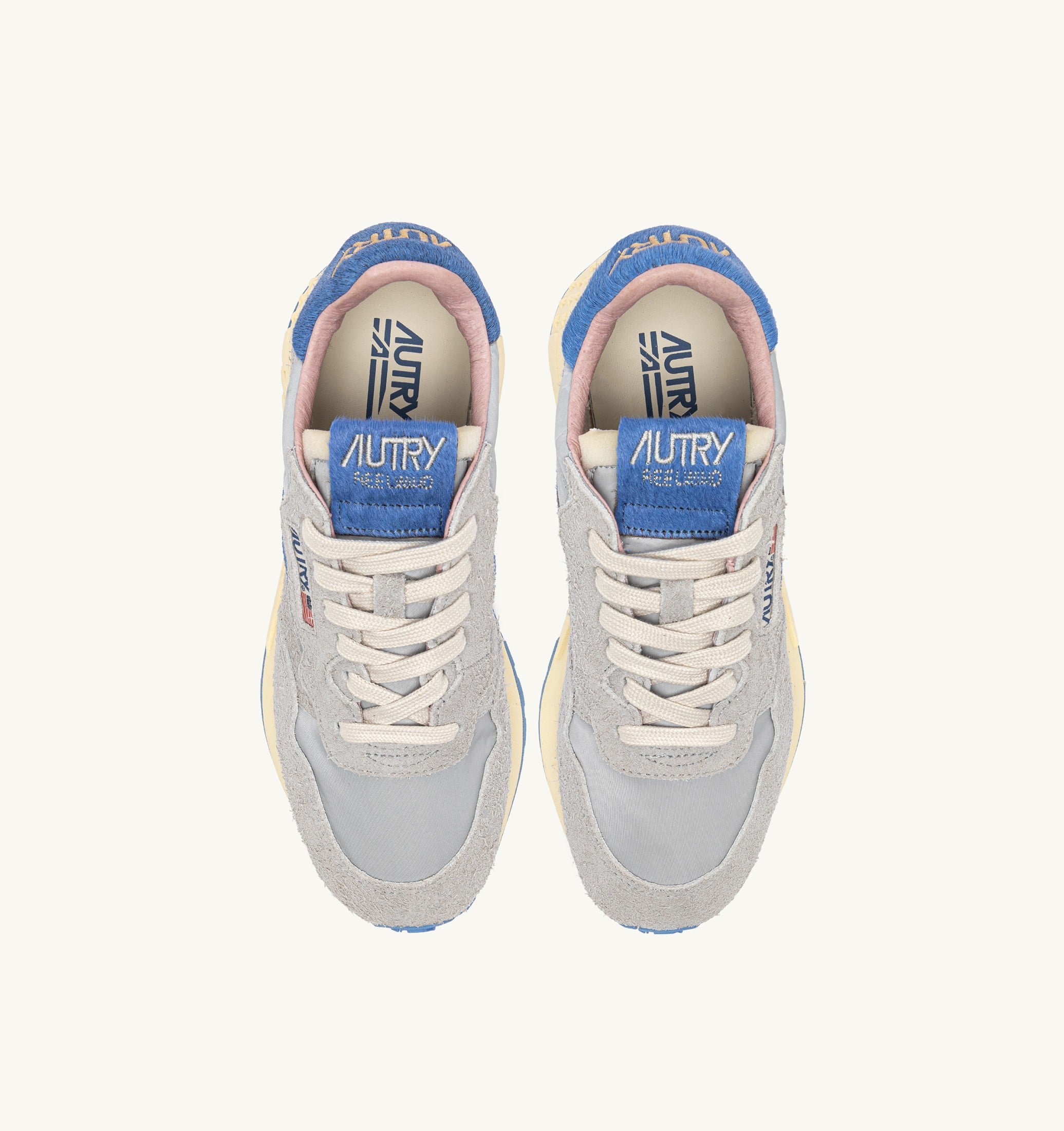 BASKETS REELWIND LOW EN NYLON ET DAIM VAPOR ET DELLA ROBBIA BLUE