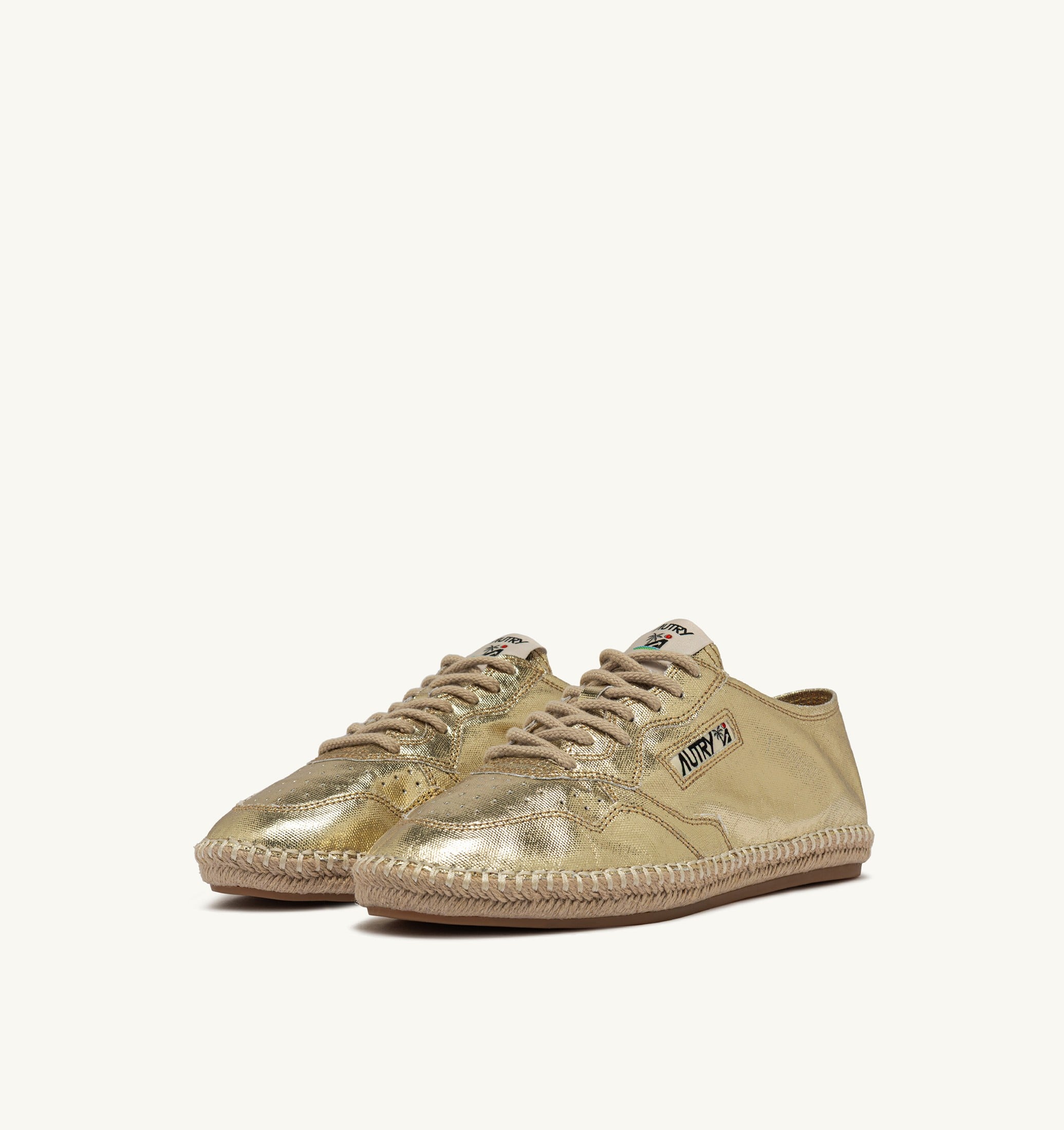 ESPADRILLES SANDY EN TOILE GOLD