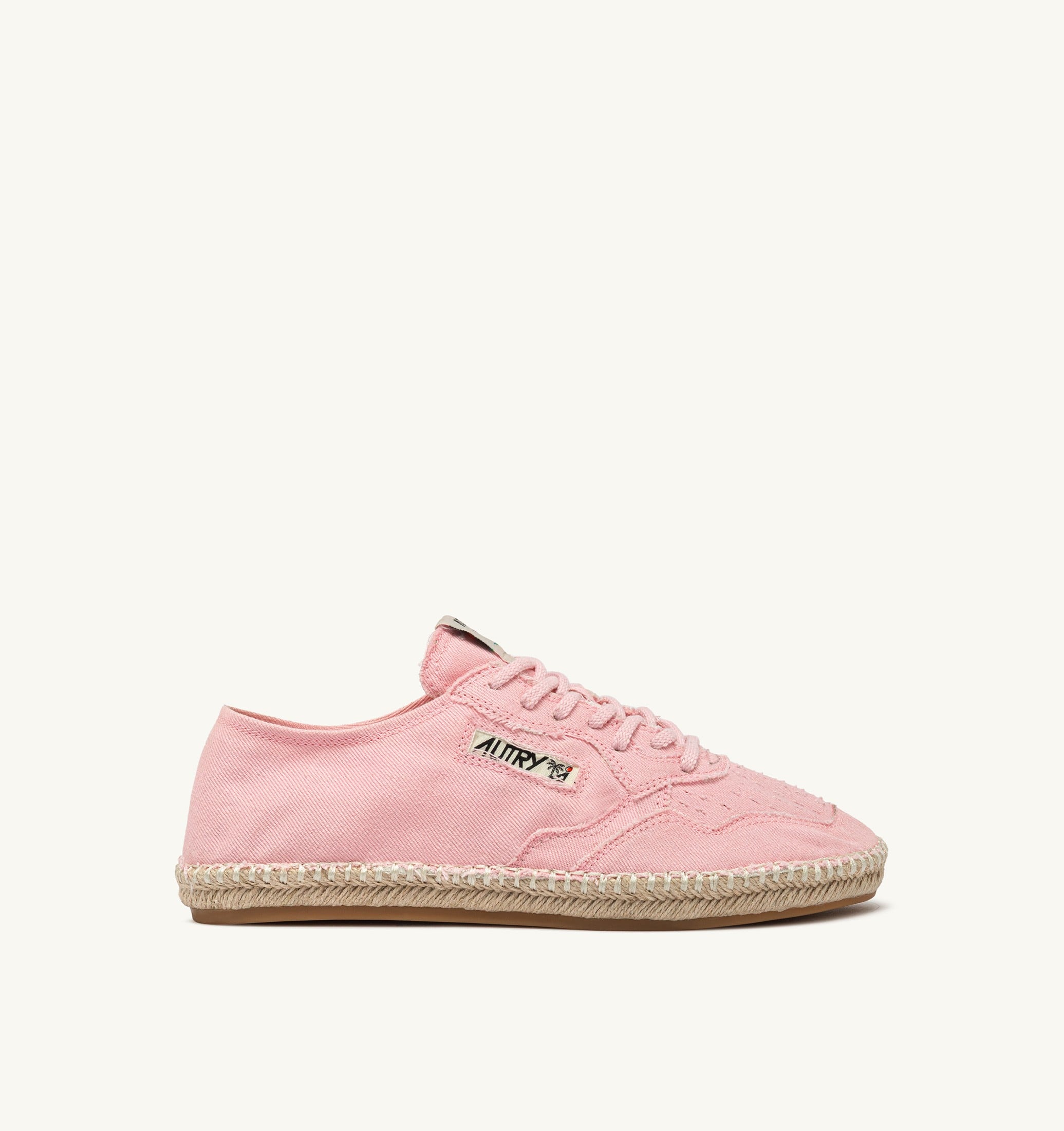 ESPADRILLES SANDY EN TOILE ROSE