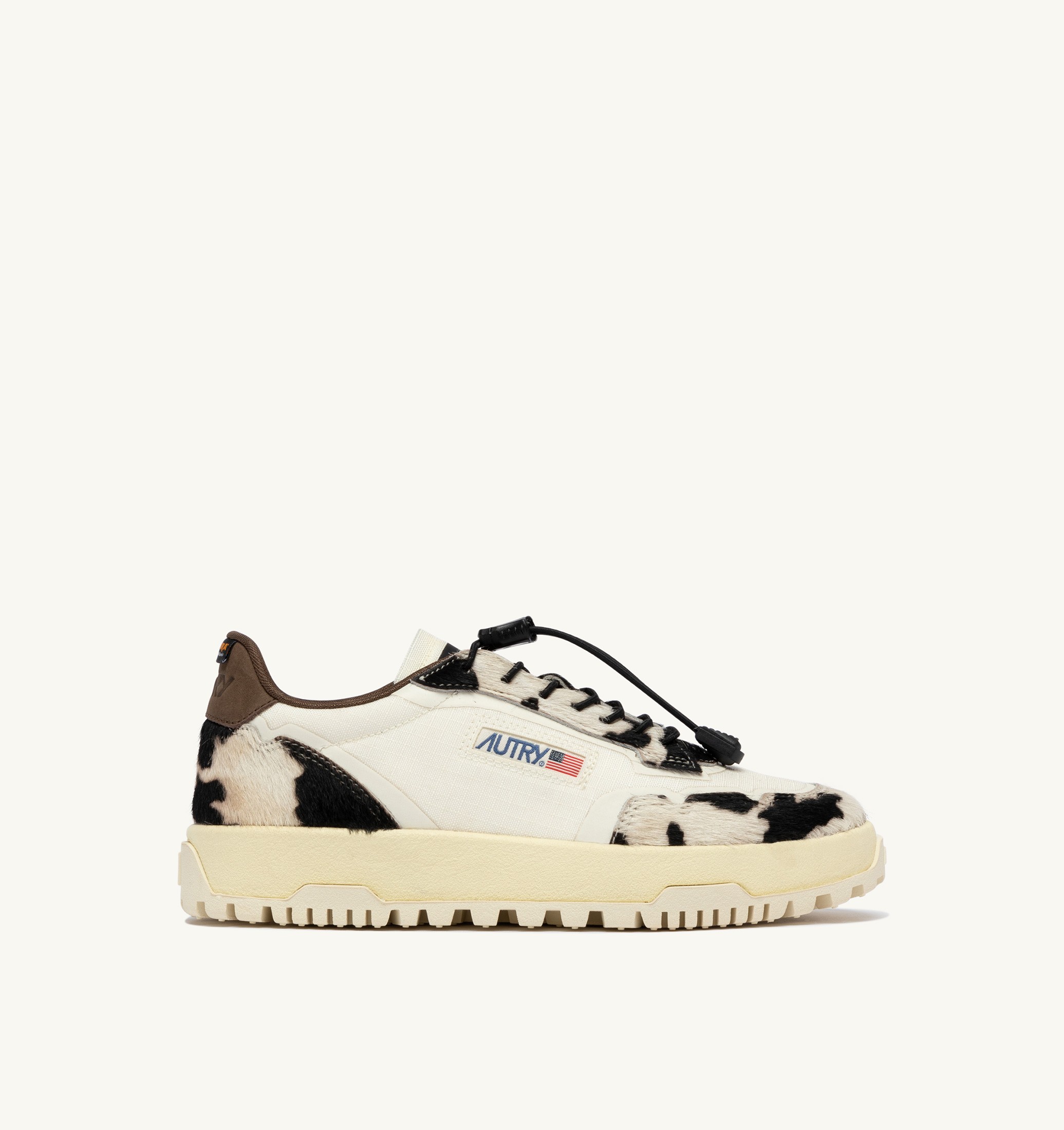 BASKETS WILDPACE LOW EN CORDURA ET CUIR MARSHMALLOW ET COW