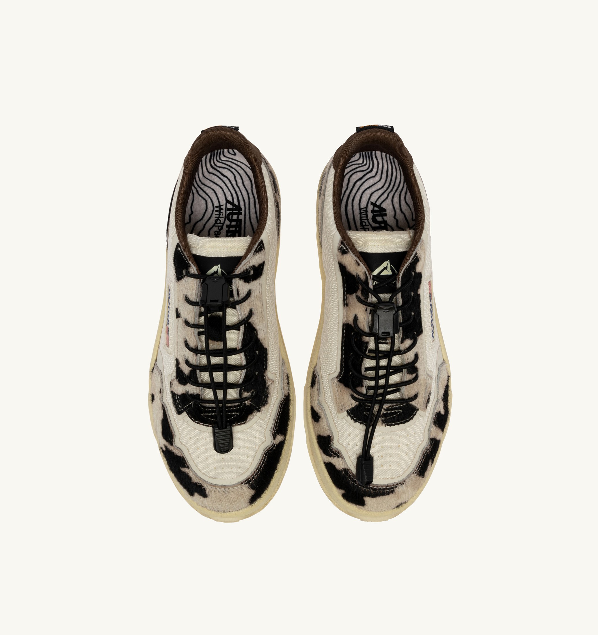BASKETS WILDPACE LOW EN CORDURA ET CUIR MARSHMALLOW ET COW