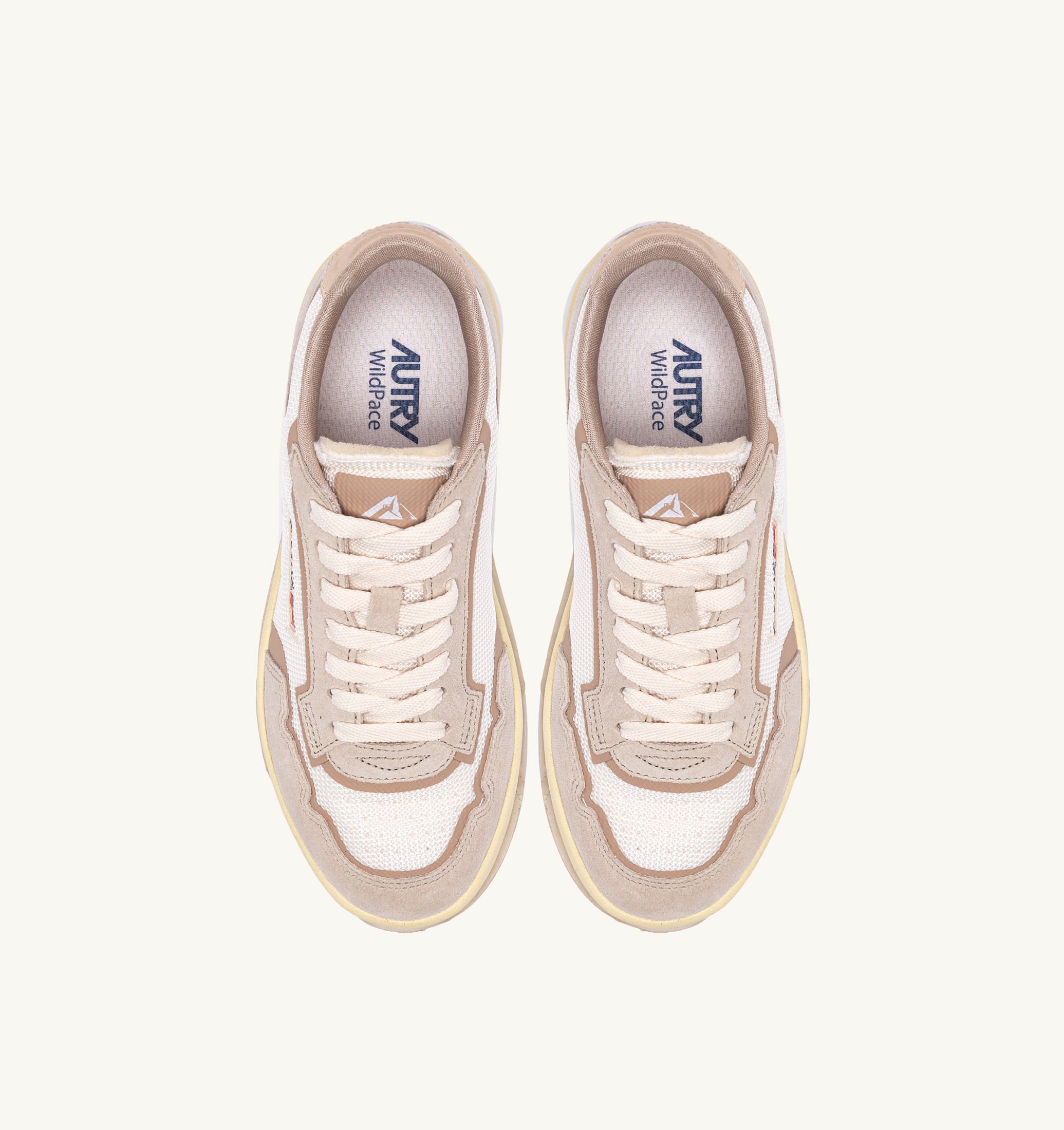 BASKETS WILDPACE LOW EN DRAGON MESH ET DAIM WHISPER WHITE ET SAND