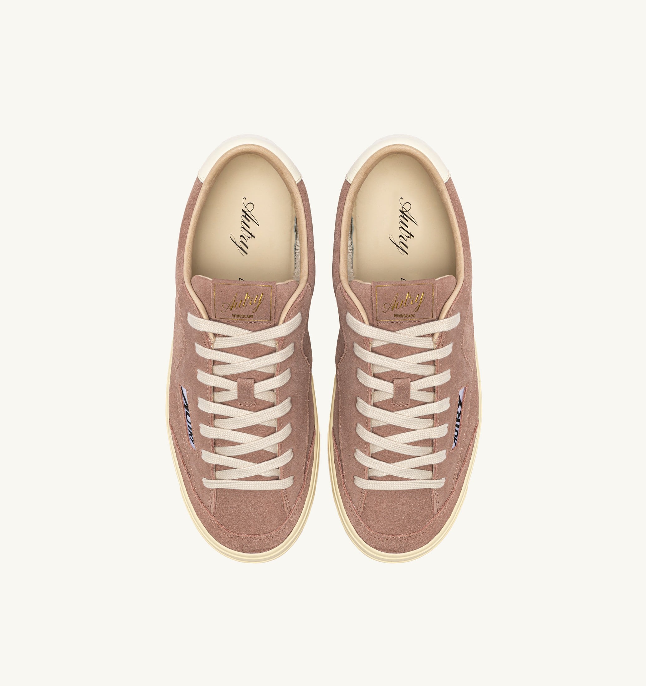 BASKETS WINDSCAPE LOW EN DAIM PIGEON ET MARSHMALLOW