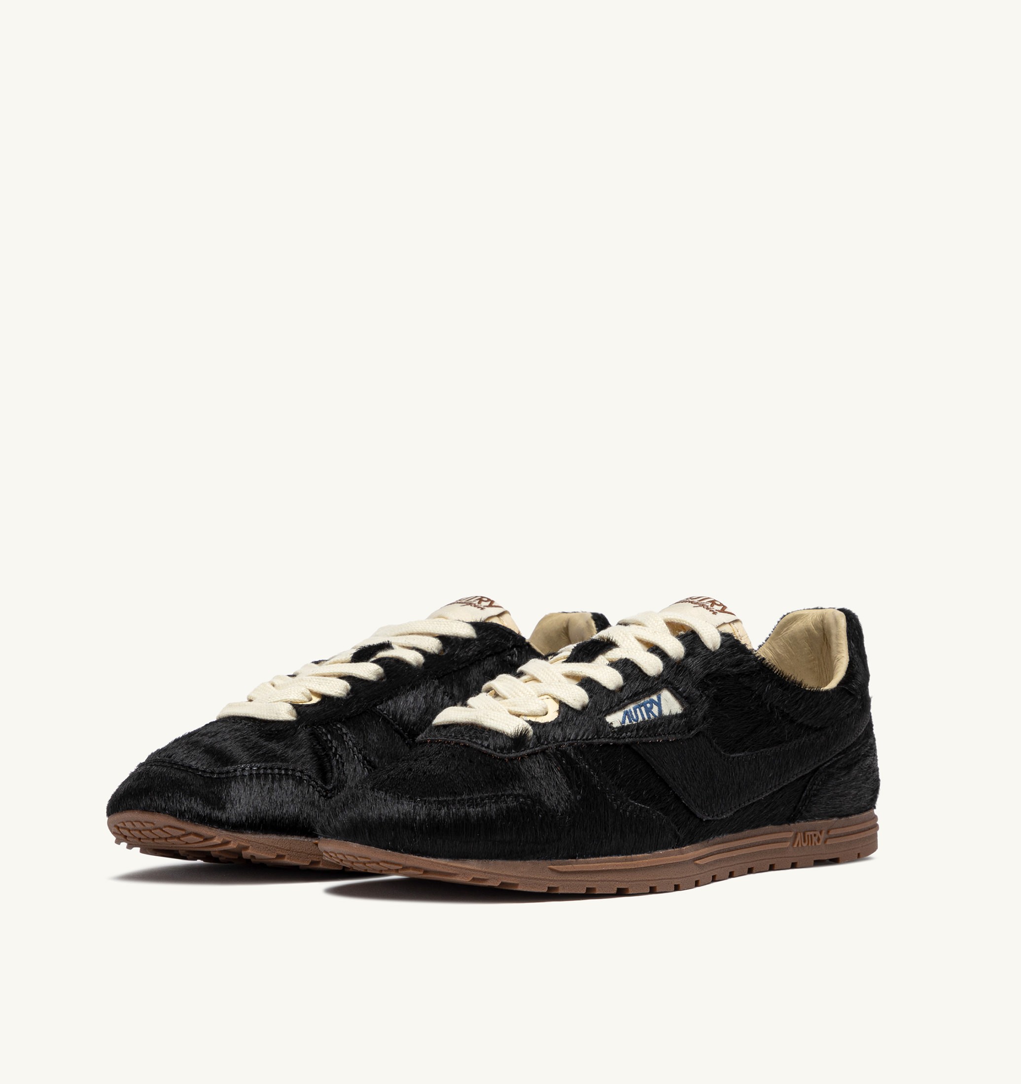 BASKETS WINDSPIN EFFET POULAIN NOIR