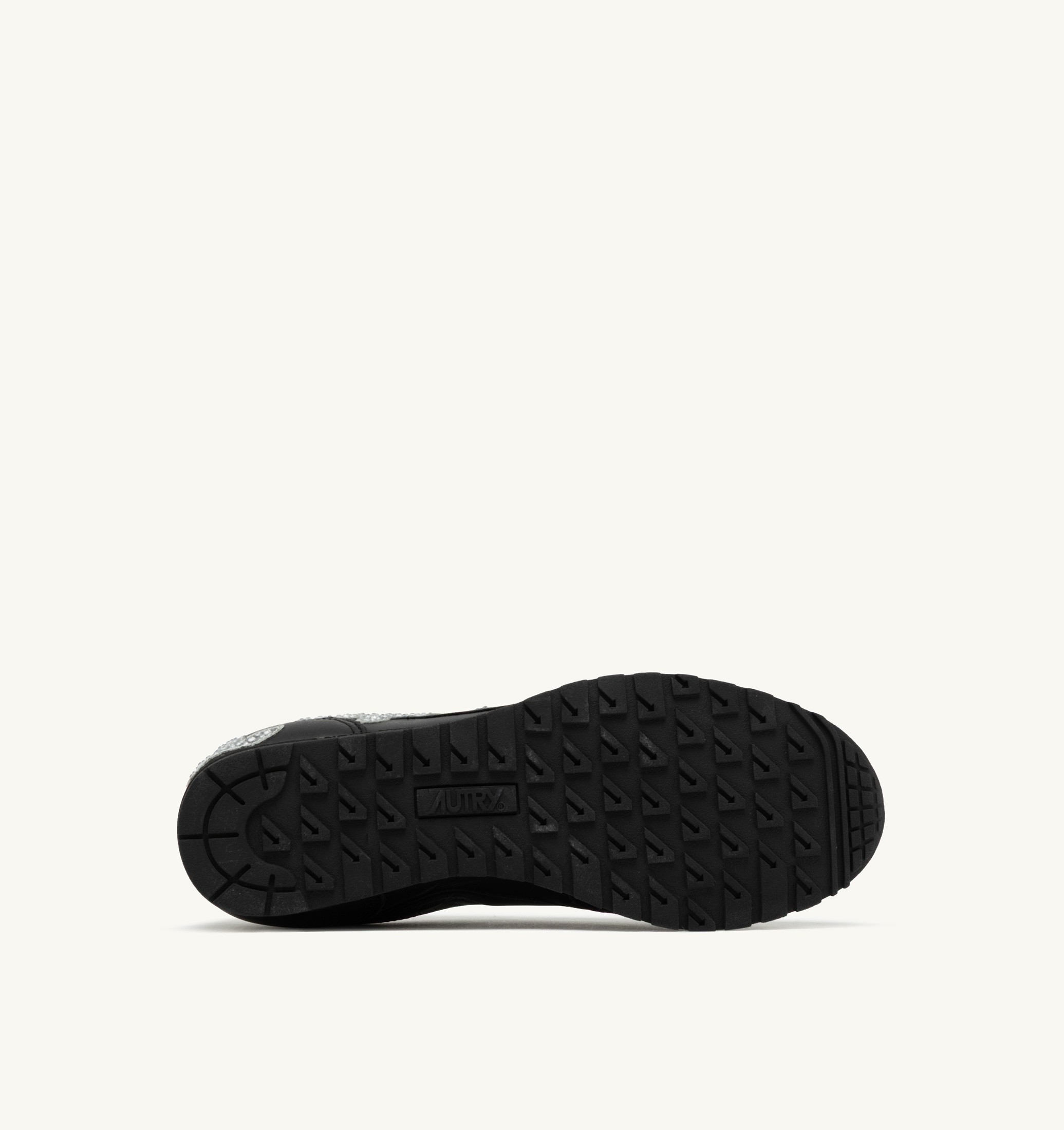 BASKETS WINDSPIN EN CUIR NOIR AVEC APPLICATIONS