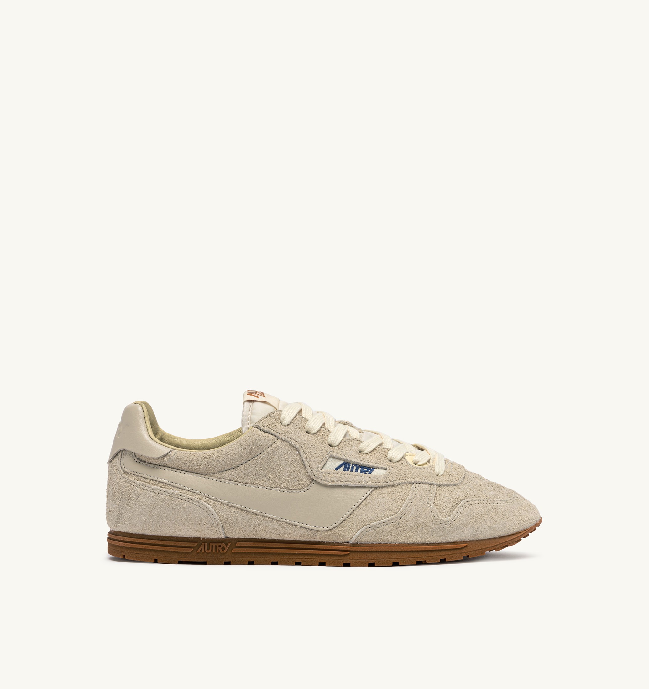 BASKETS WINDSPIN EN DAIM ET CUIR BISCUIT