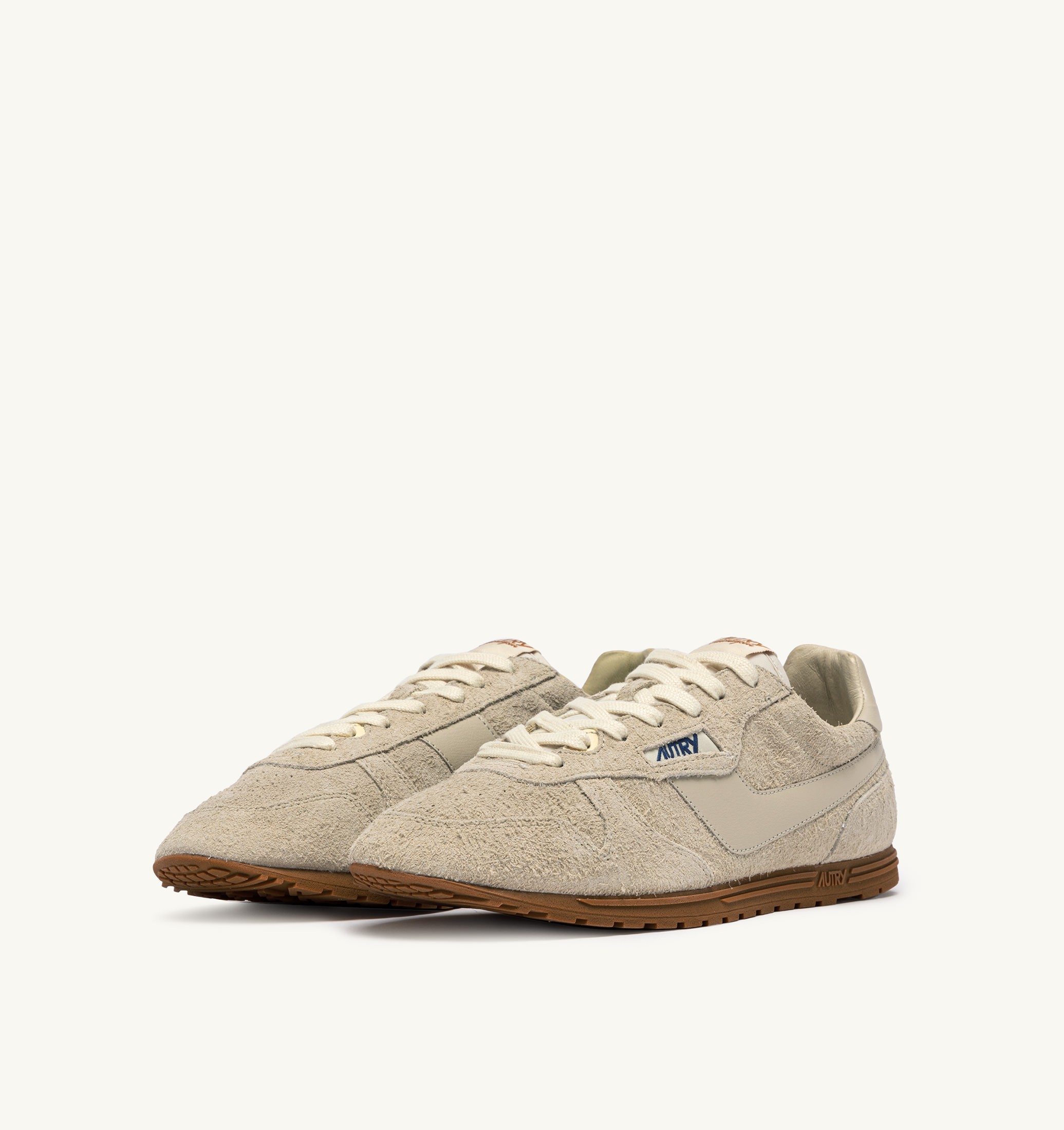BASKETS WINDSPIN EN DAIM ET CUIR BISCUIT