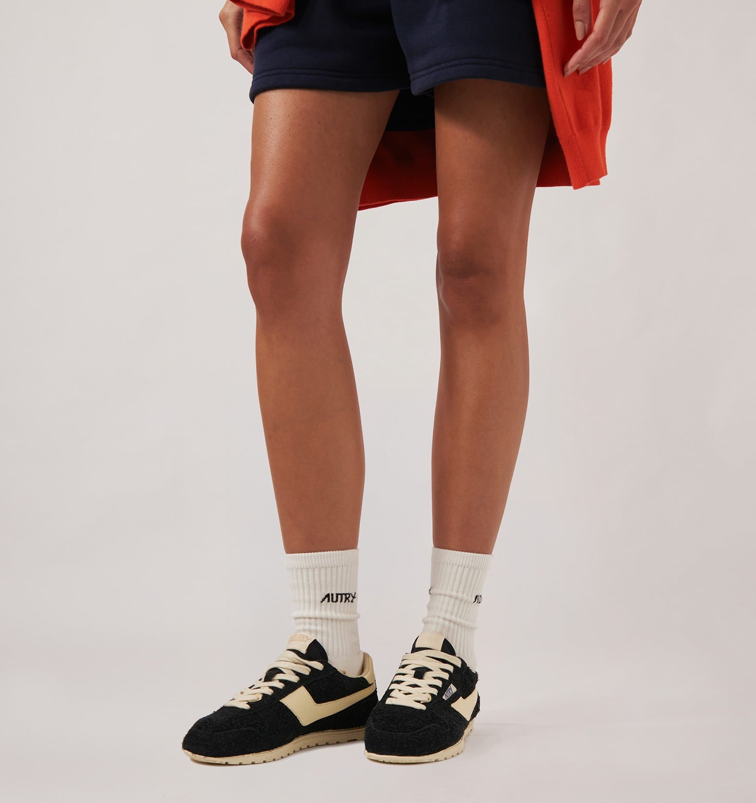 BASKETS WINDSPIN EN DAIM ET CUIR NOIR ET RUTABAGA