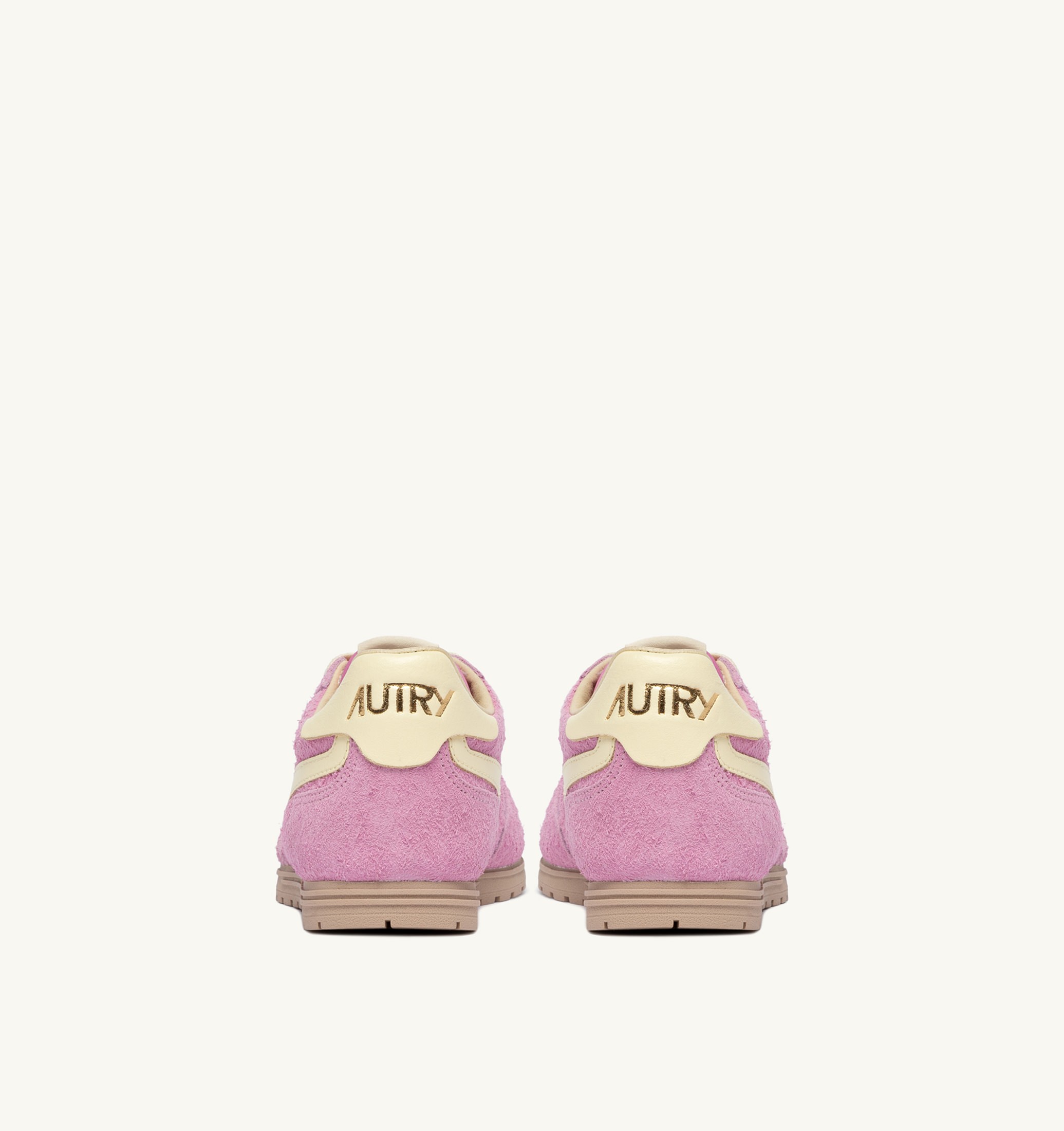 BASKETS WINDSPIN EN DAIM ET CUIR ROSE POMPADUR ET RUTABAGA