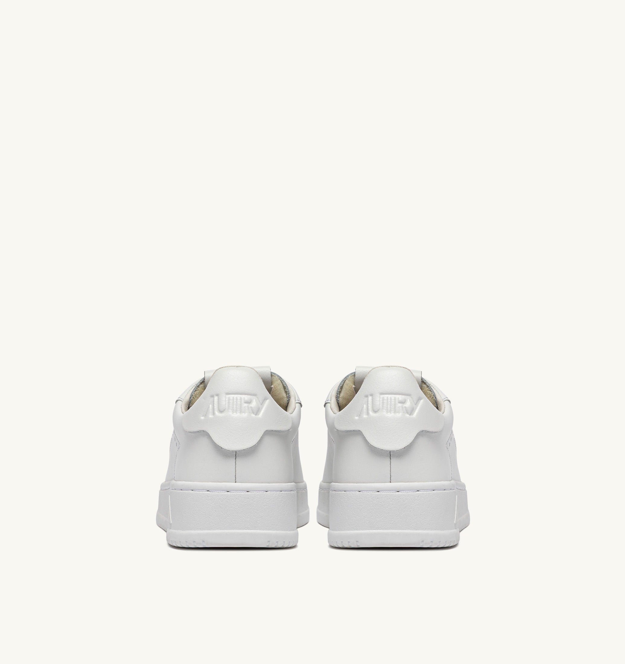 BASKETS DALLAS LOW EN CUIR BLANC