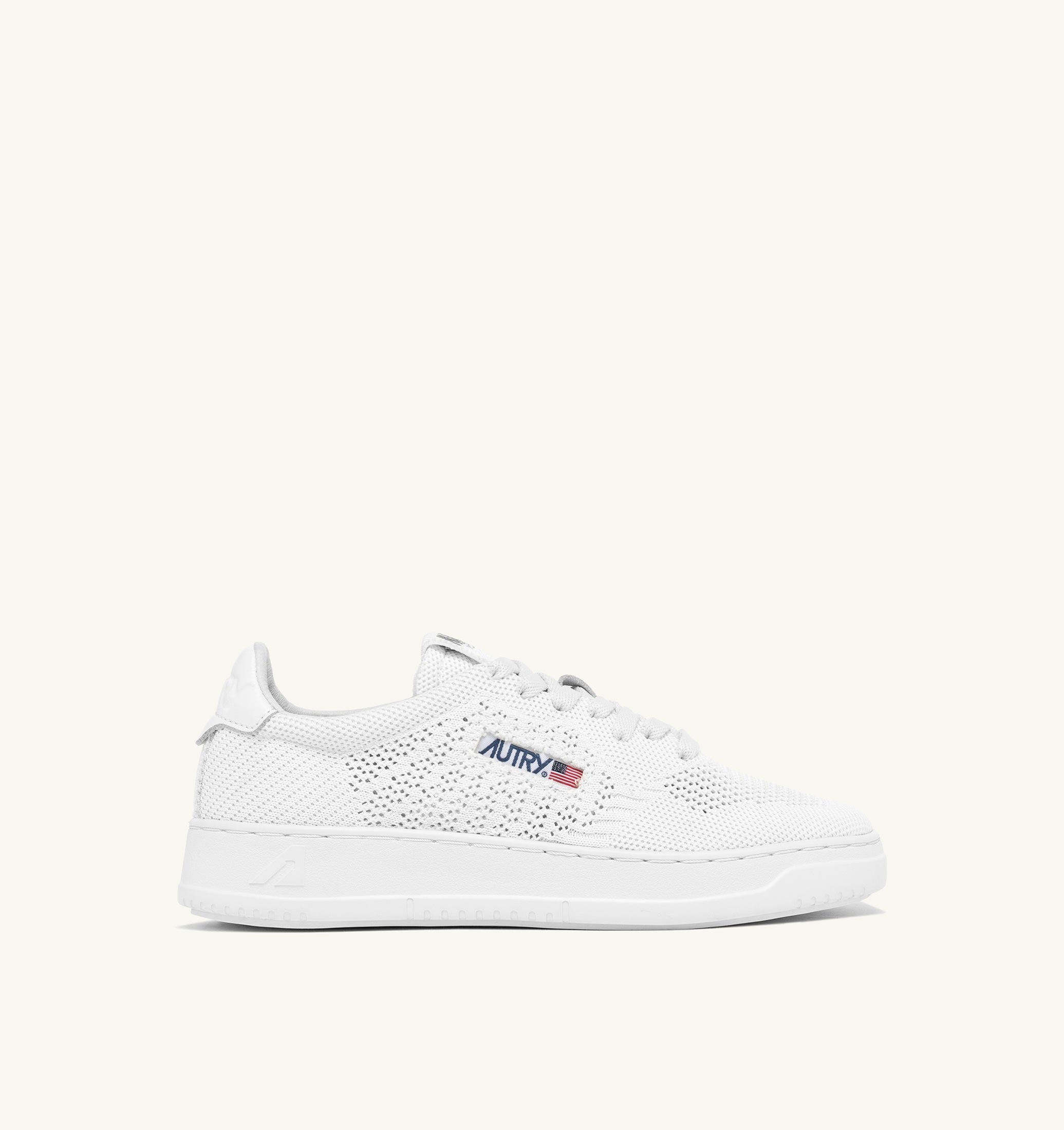 BASKETS MEDALIST EASEKNIT LOW EN MAILLE COLORIS BLANC