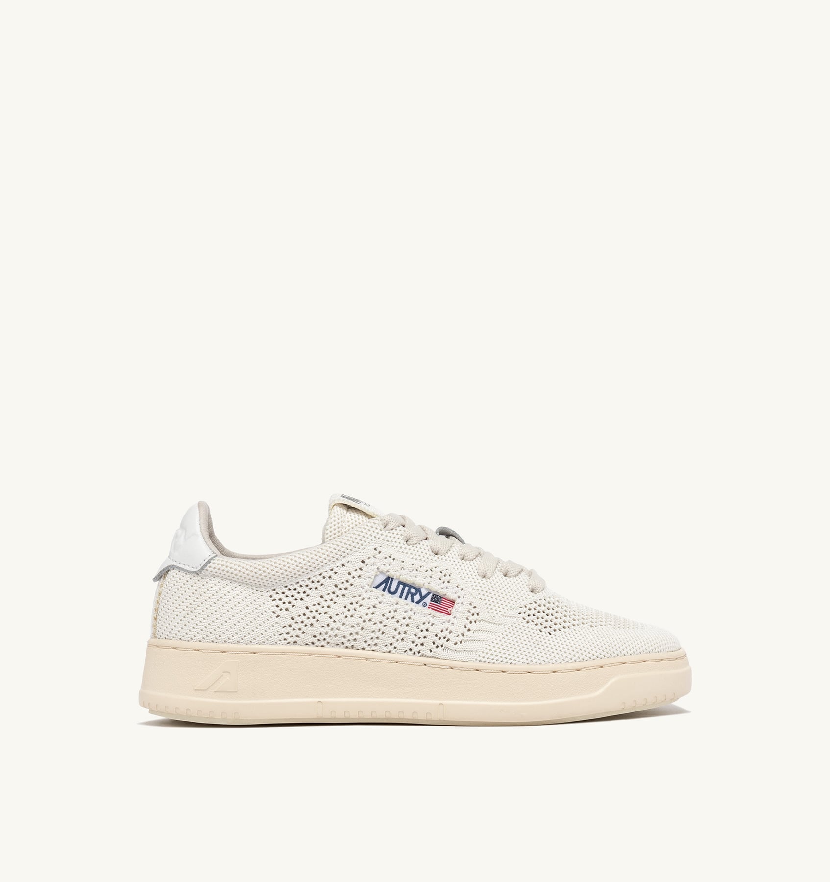 BASKETS MEDALIST EASEKNIT LOW EN MAILLE COLORIS IVORY