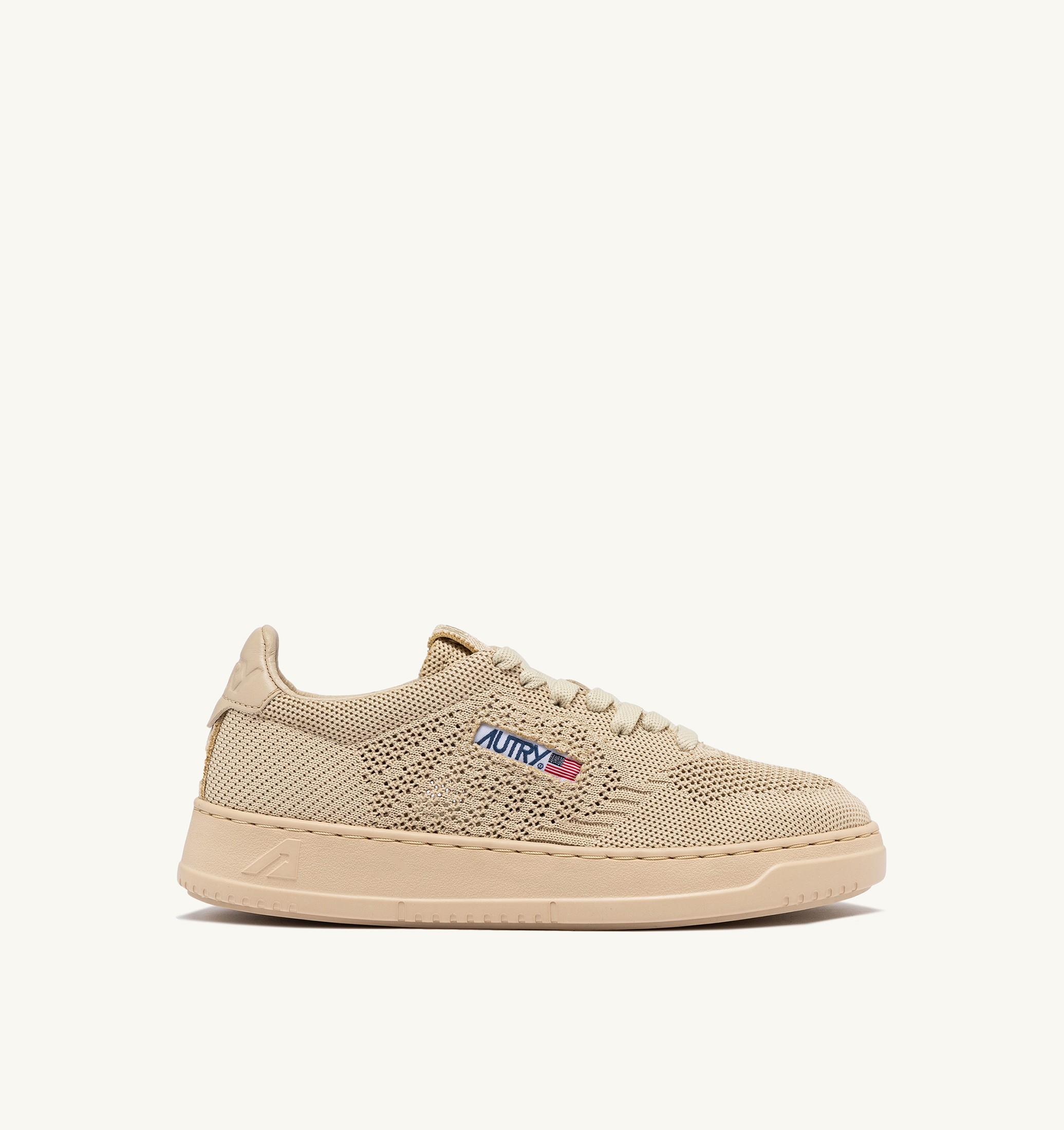 BASKETS MEDALIST EASEKNIT LOW EN MAILLE CREME BRULEE